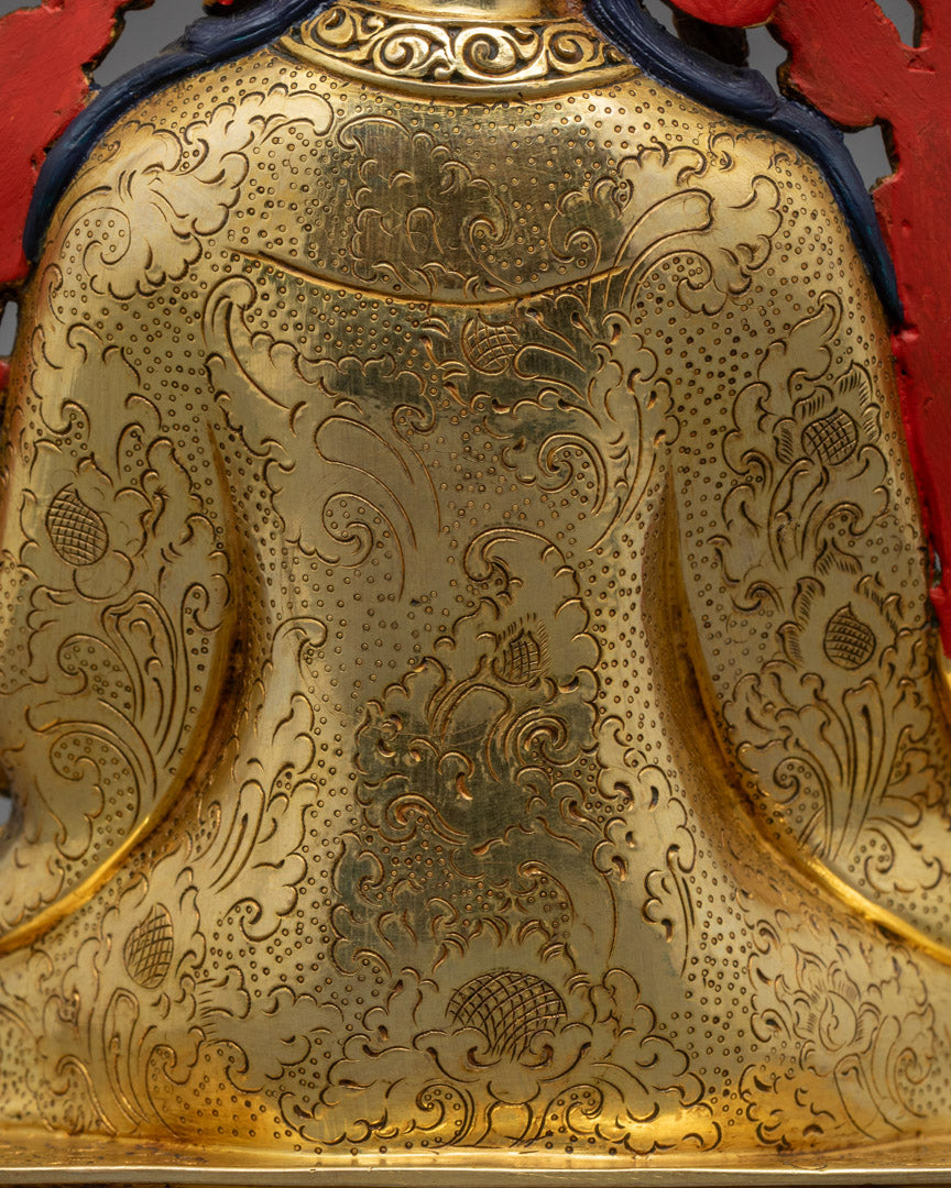 12" Guru Tsokye Dorje Set | 24K Gold Fire-Gilded Sculpture Collection