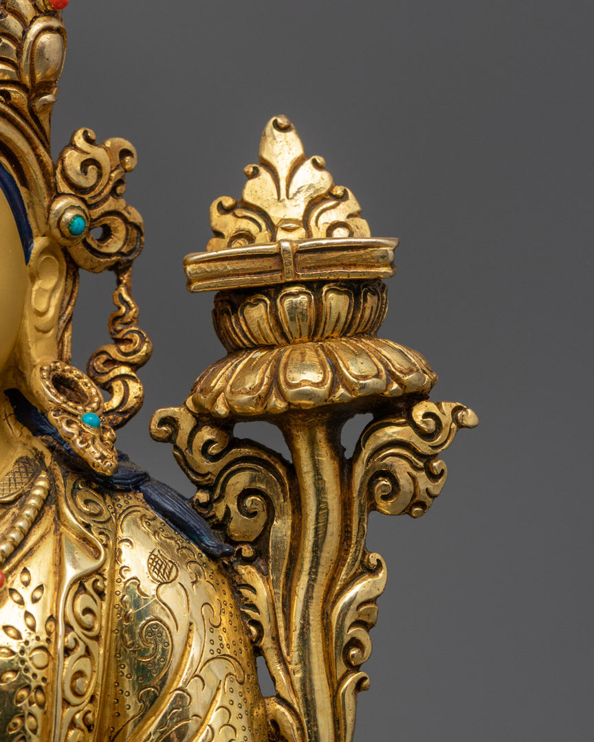 12" Guru Tsokye Dorje Set | 24K Gold Fire-Gilded Sculpture Collection