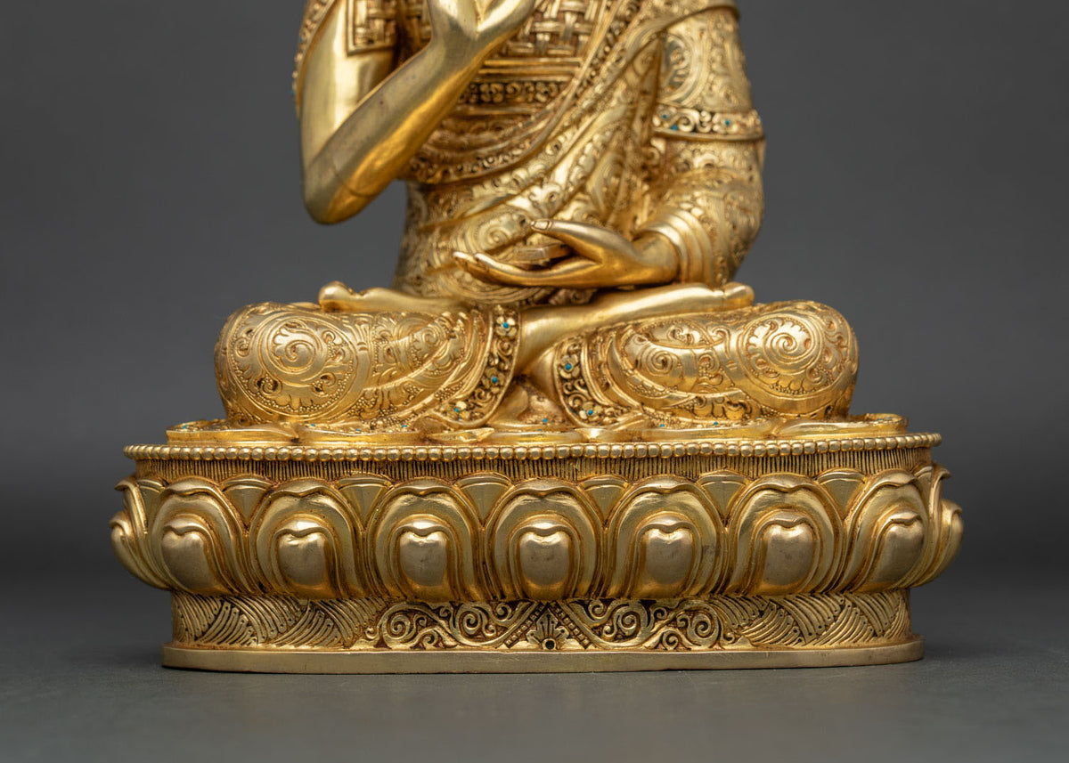 Lama Tsongkhapa & Disciples Statue Set - Guidance for Your Meditation