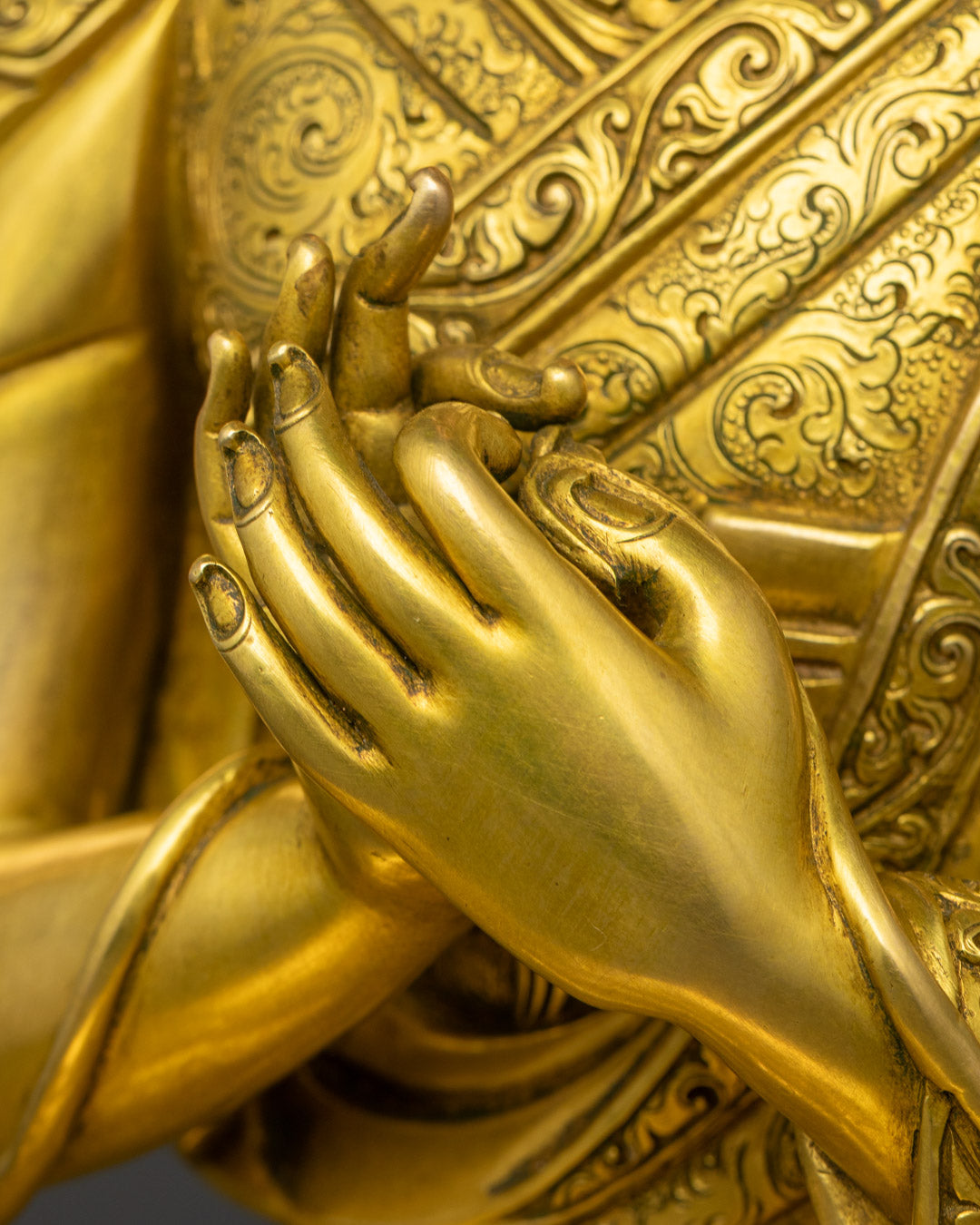 Buddhist Tsongkhapa Set | Hand-Made Trio Sculpture