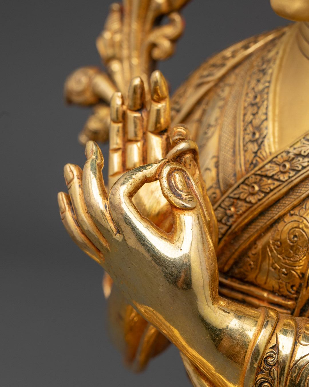 Tsongkhapa Set Statue | Hand-Carved Buddhist Sculpture