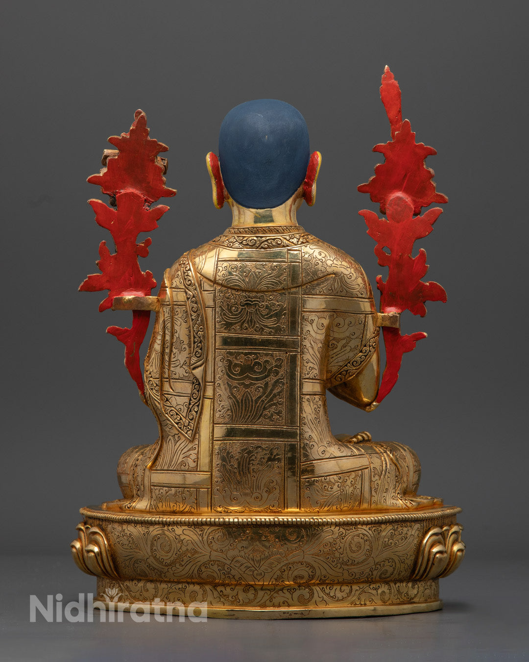 Tsongkhapa Set Statue | Hand-Carved Buddhist Sculpture