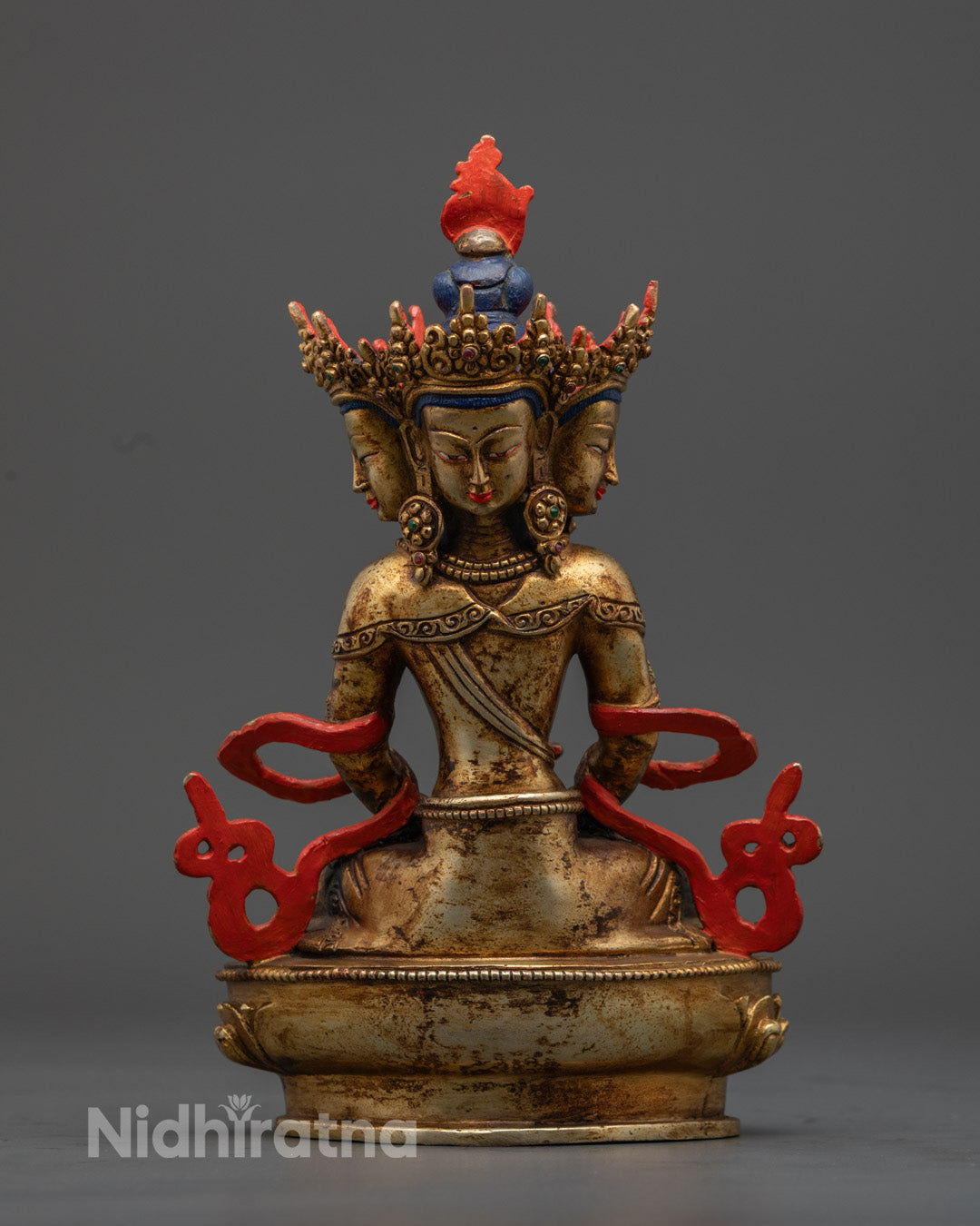 Vairocana Buddhist Statue | Handcrafted Tibetan Deity