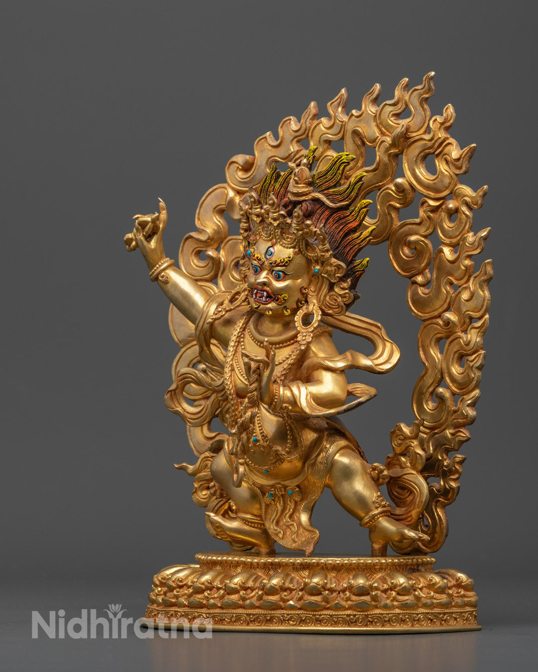 Powerful Vajrapani Statue | Traditional Buddhist Icon of Strength