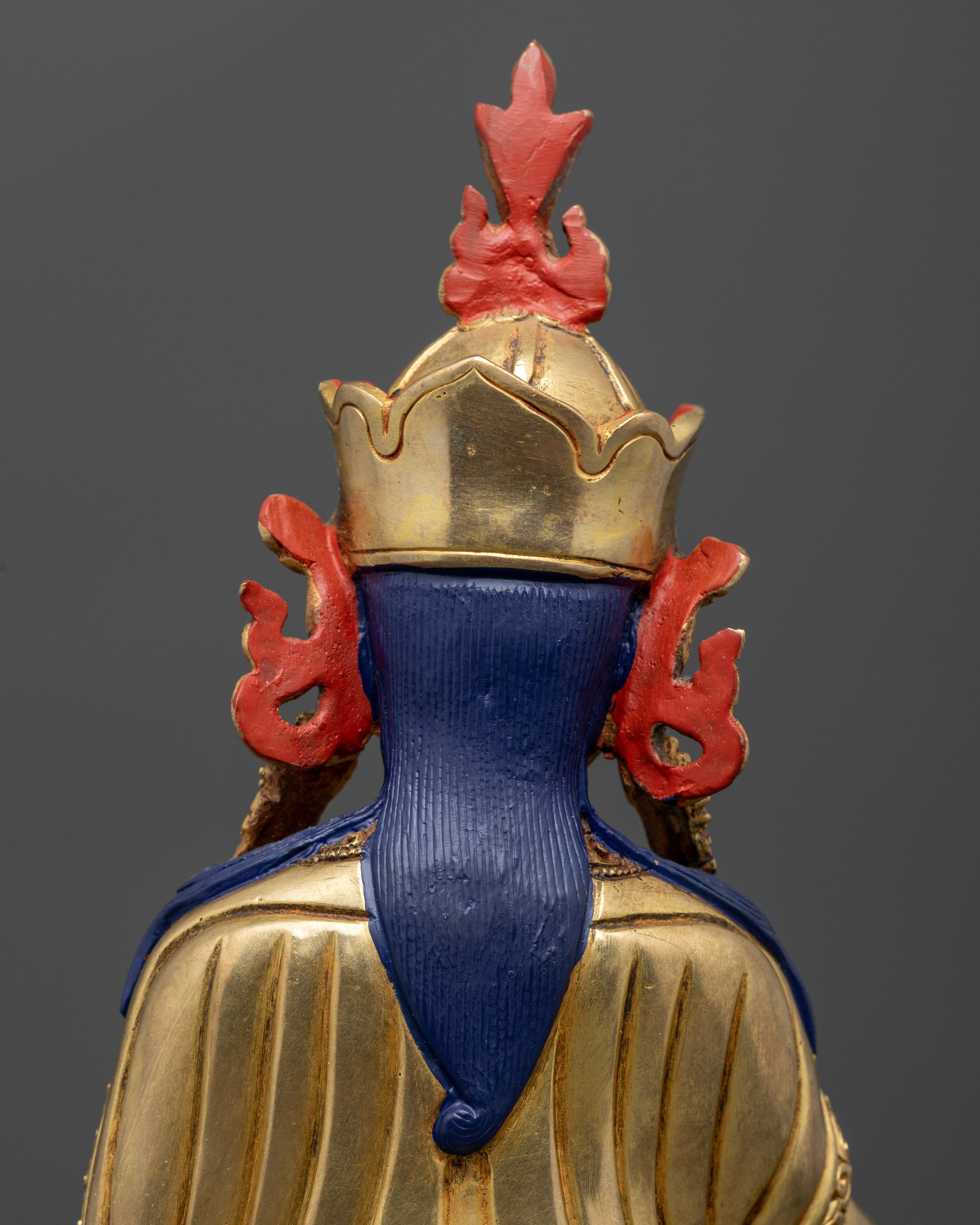 24k Gold-Plated Guru Rinpoche Statue | Symbol of Enlightenment