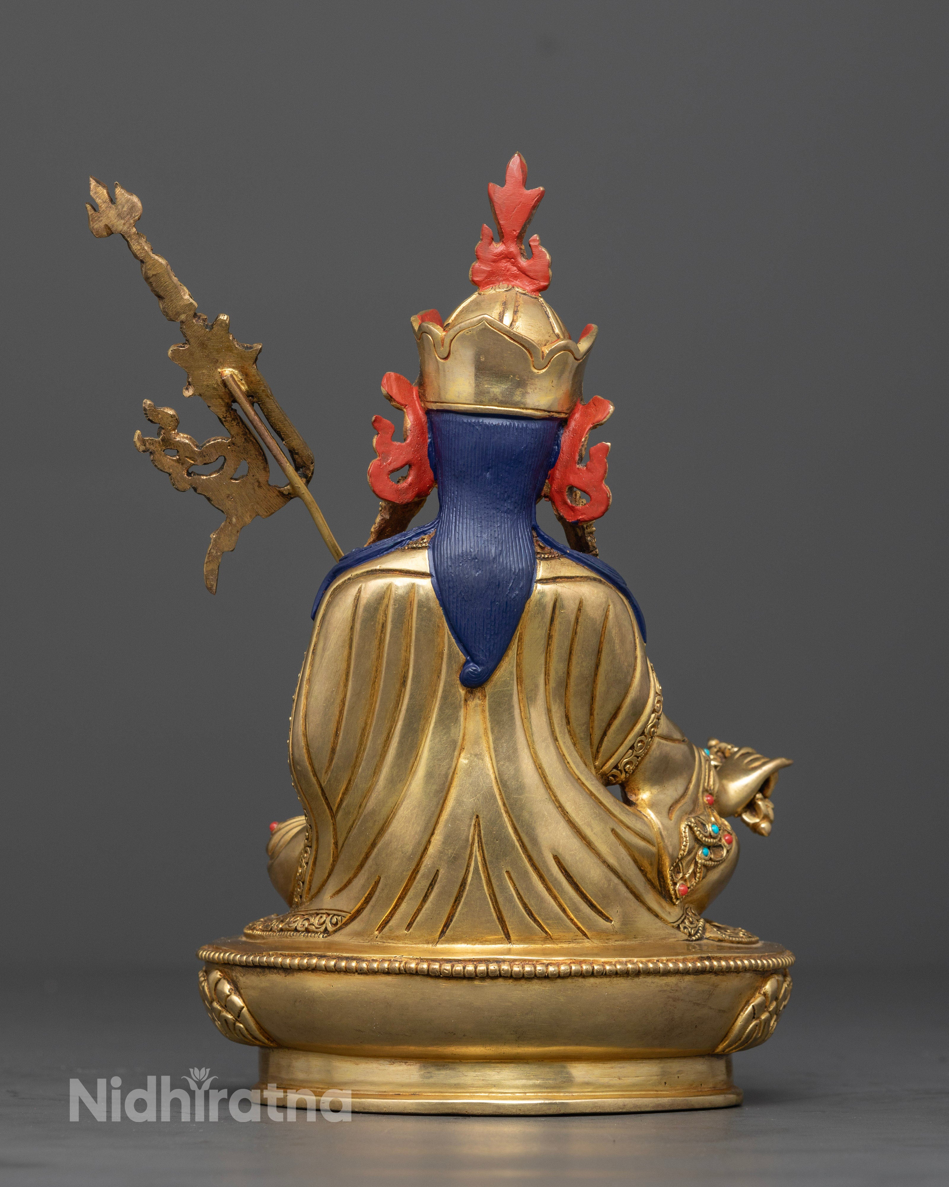 24k Gold-Plated Guru Rinpoche Statue | Symbol of Enlightenment