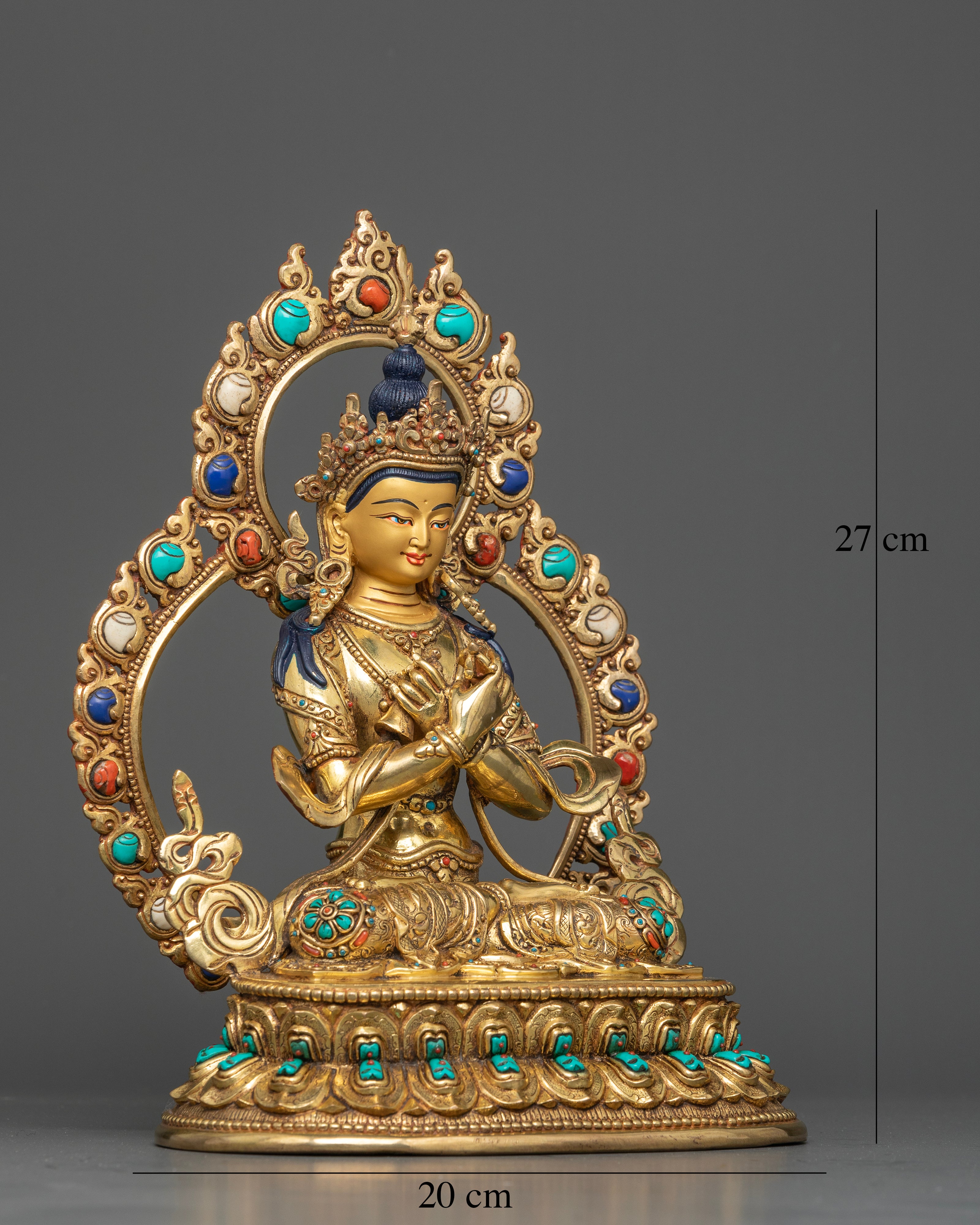 Lotus of Enlightenment: Vajradhara with a Luminous Gemstone Halo