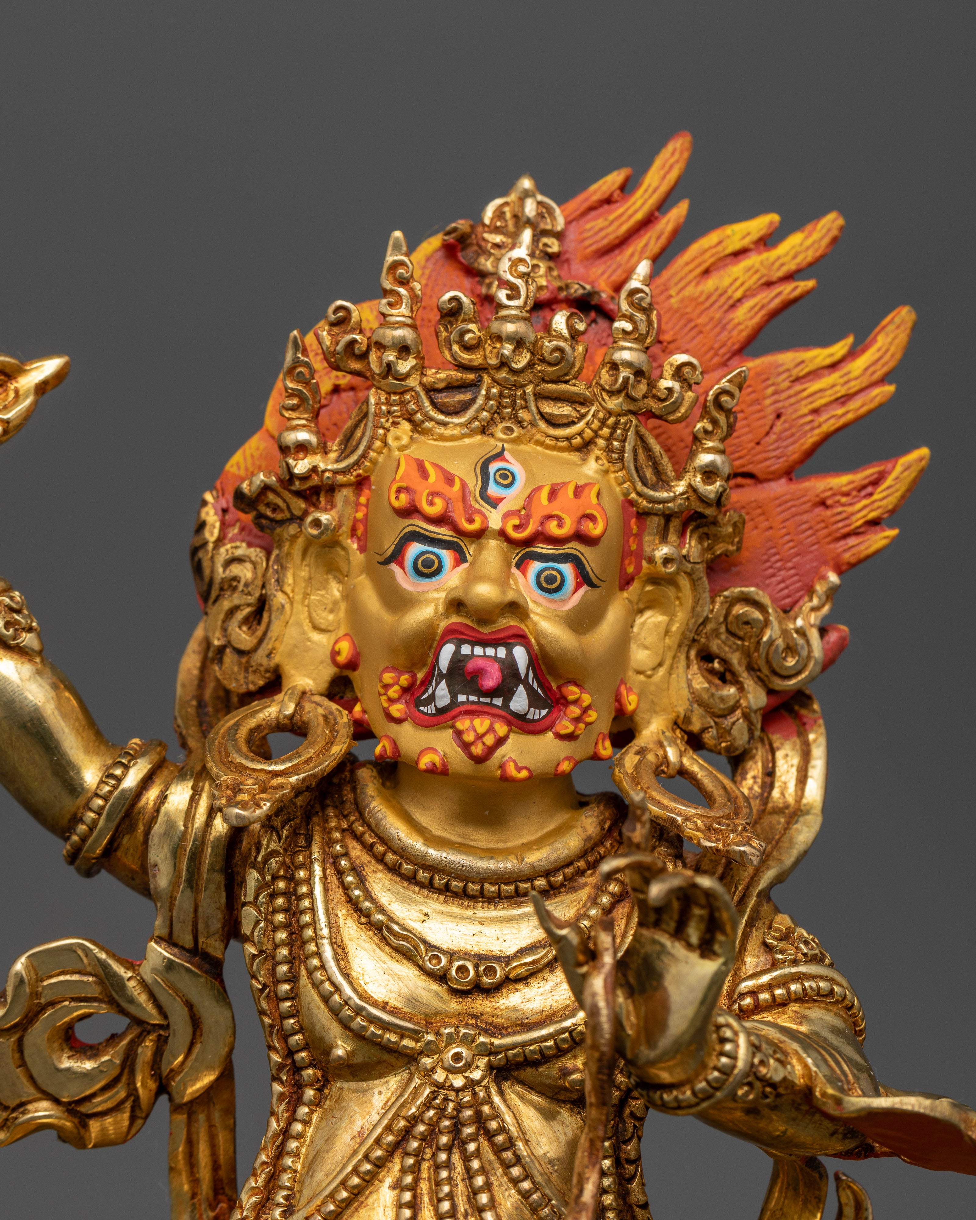 Sacred Handmade Vajrapani Statue: Ideal for Empowering Your Space