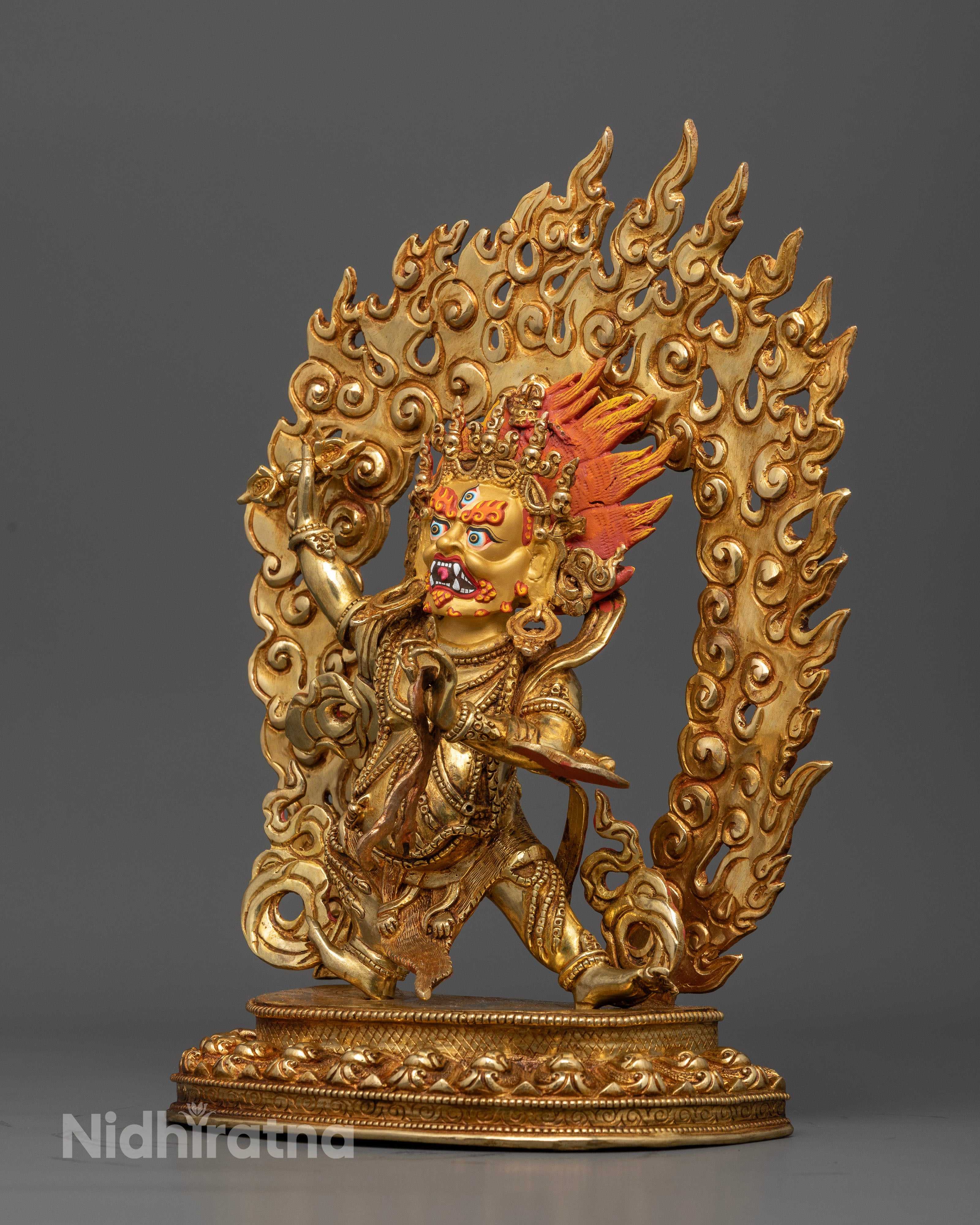 Sacred Handmade Vajrapani Statue: Ideal for Empowering Your Space