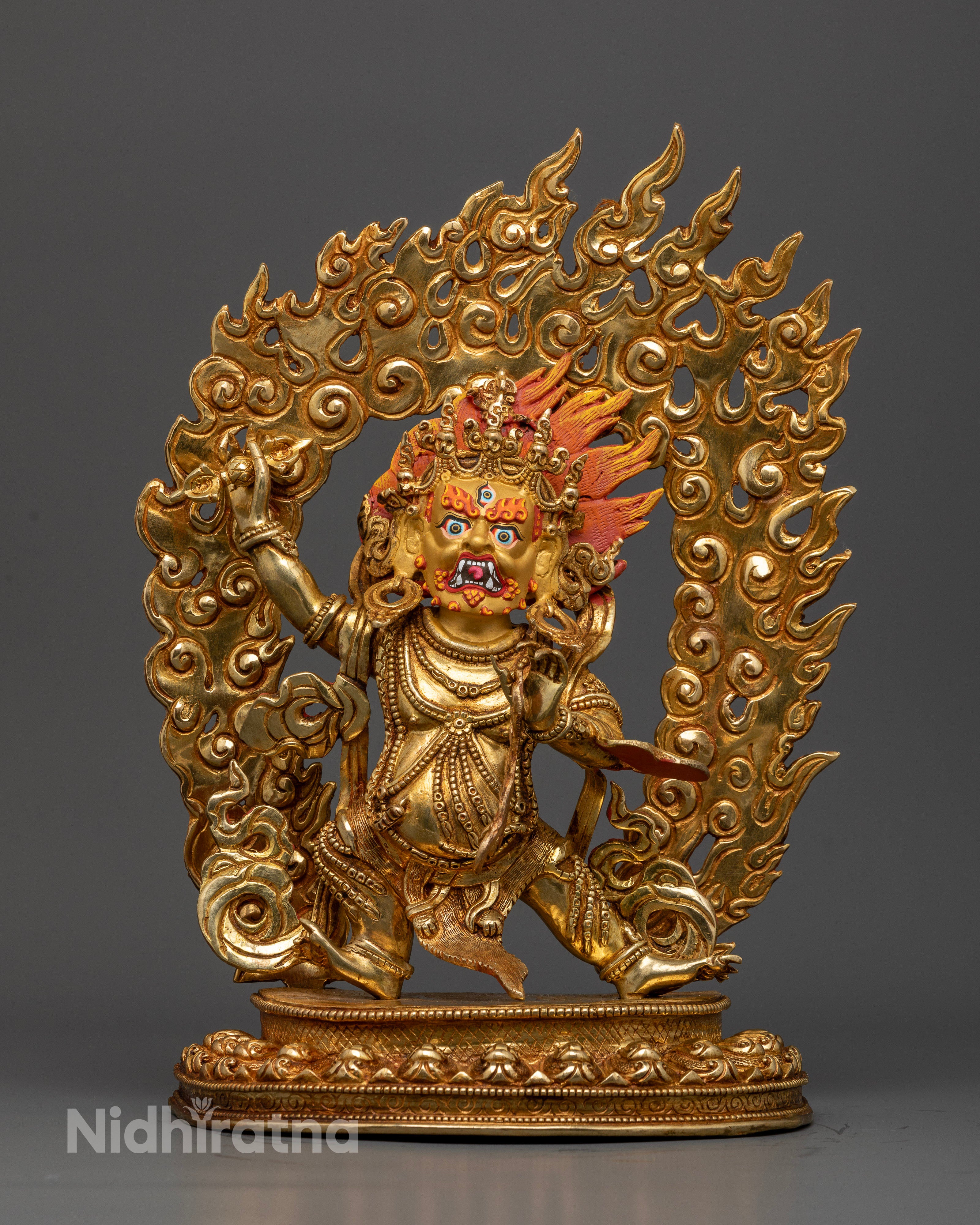 Sacred Handmade Vajrapani Statue: Ideal for Empowering Your Space