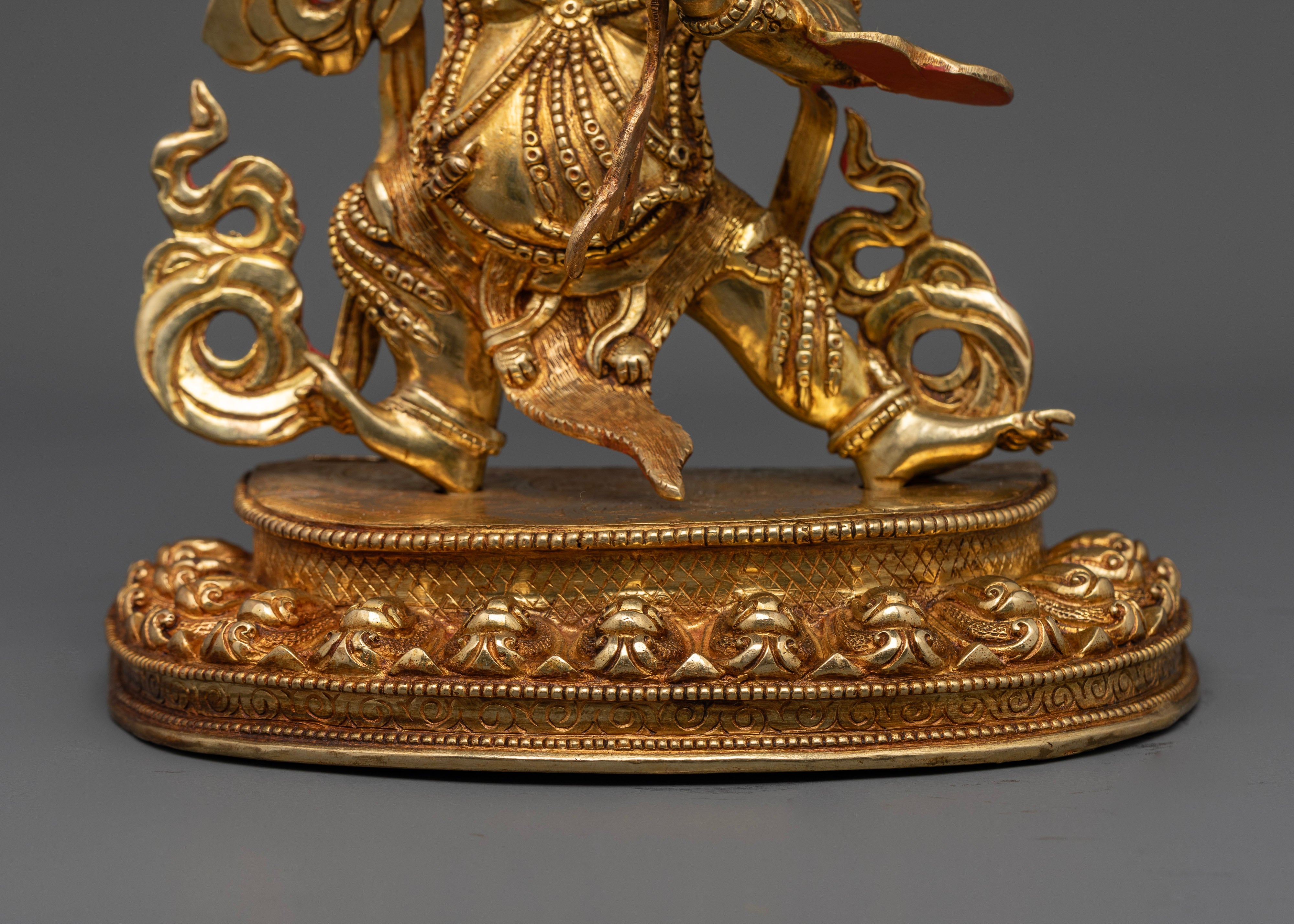 Sacred Handmade Vajrapani Statue: Ideal for Empowering Your Space