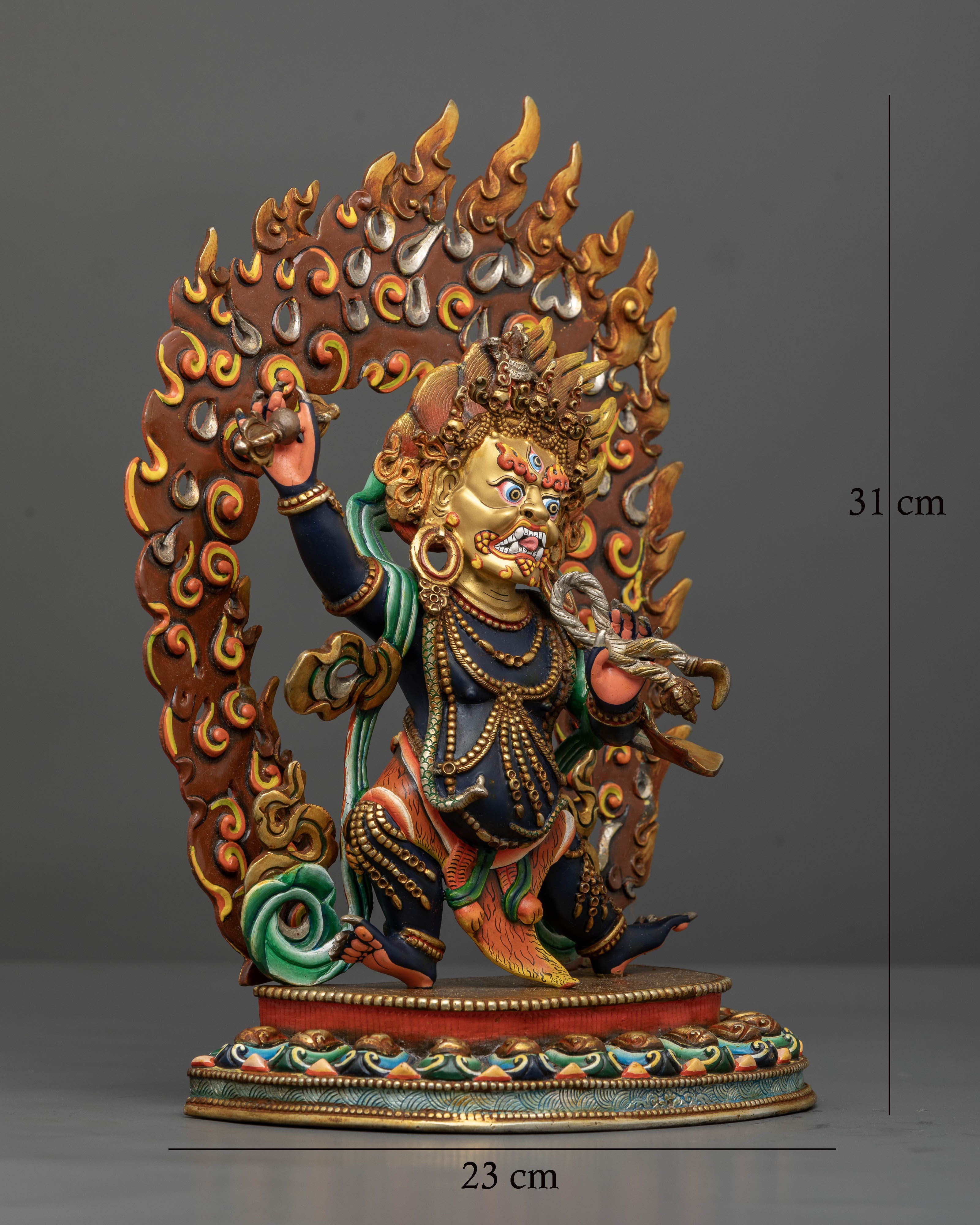 Handmade Vajrapani Sculpture for Spiritual Defense