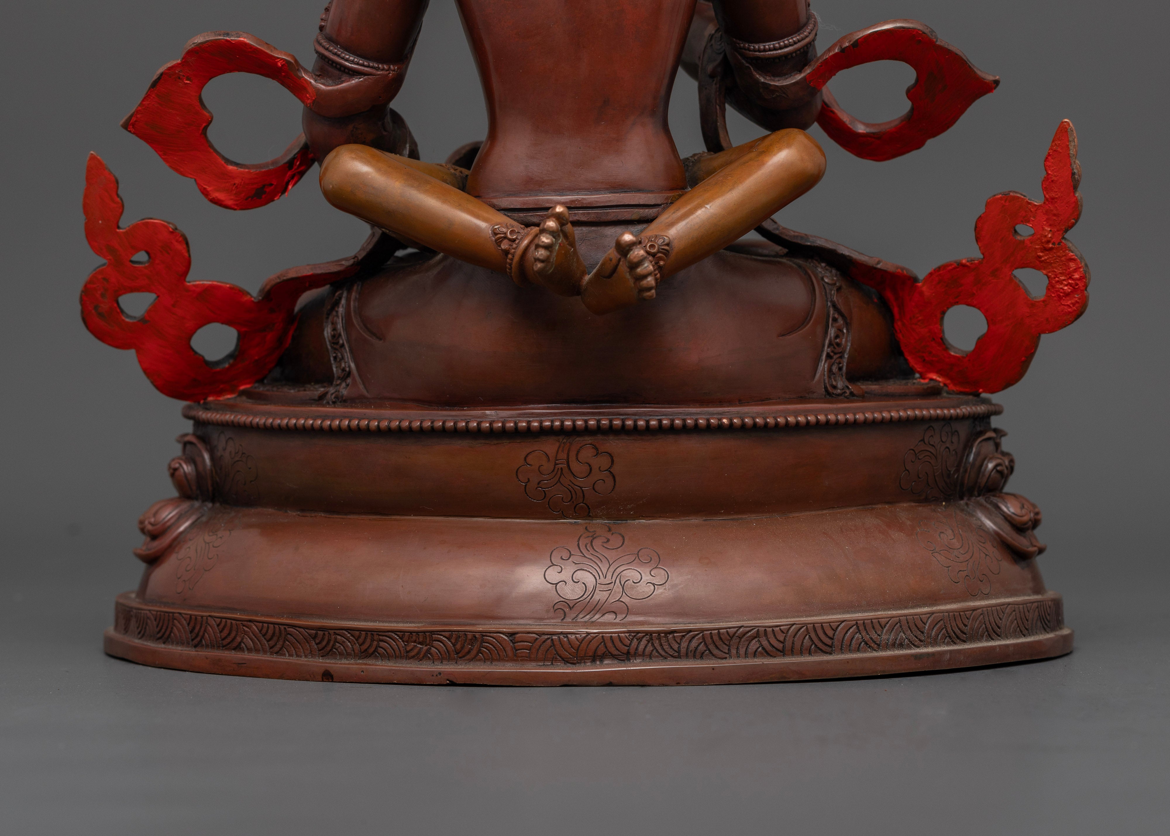 Purification and Unity with a Vajrasattva and Consort Statue