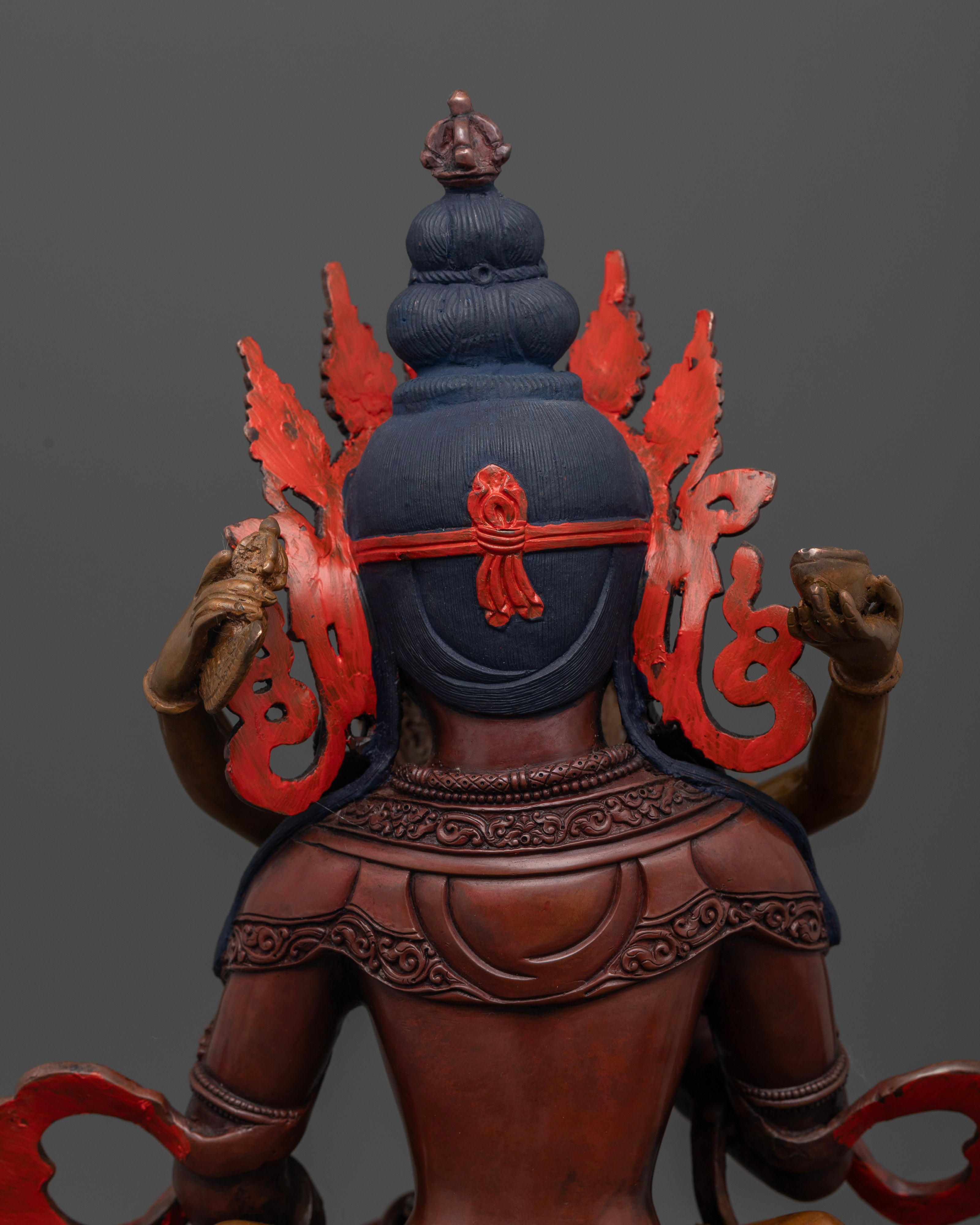 Purification and Unity with a Vajrasattva and Consort Statue