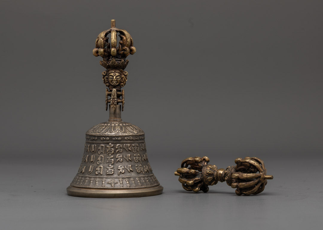 Vajra and Bell Set for Vajrayana Rituals