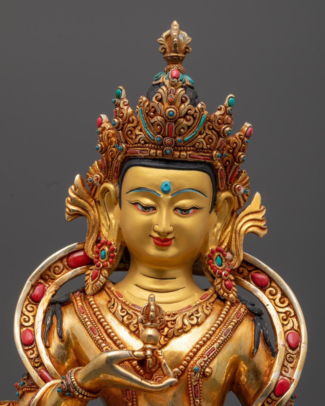 Sacred Vajrasattva Statue – Handmade Buddhist Deity Sculpture
