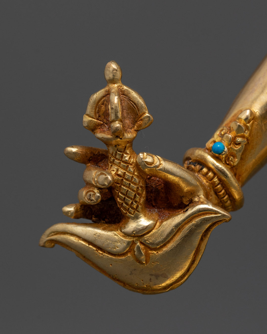 Handcrafted Vajrayogini Statue in 24k Gold Gilded Copper
