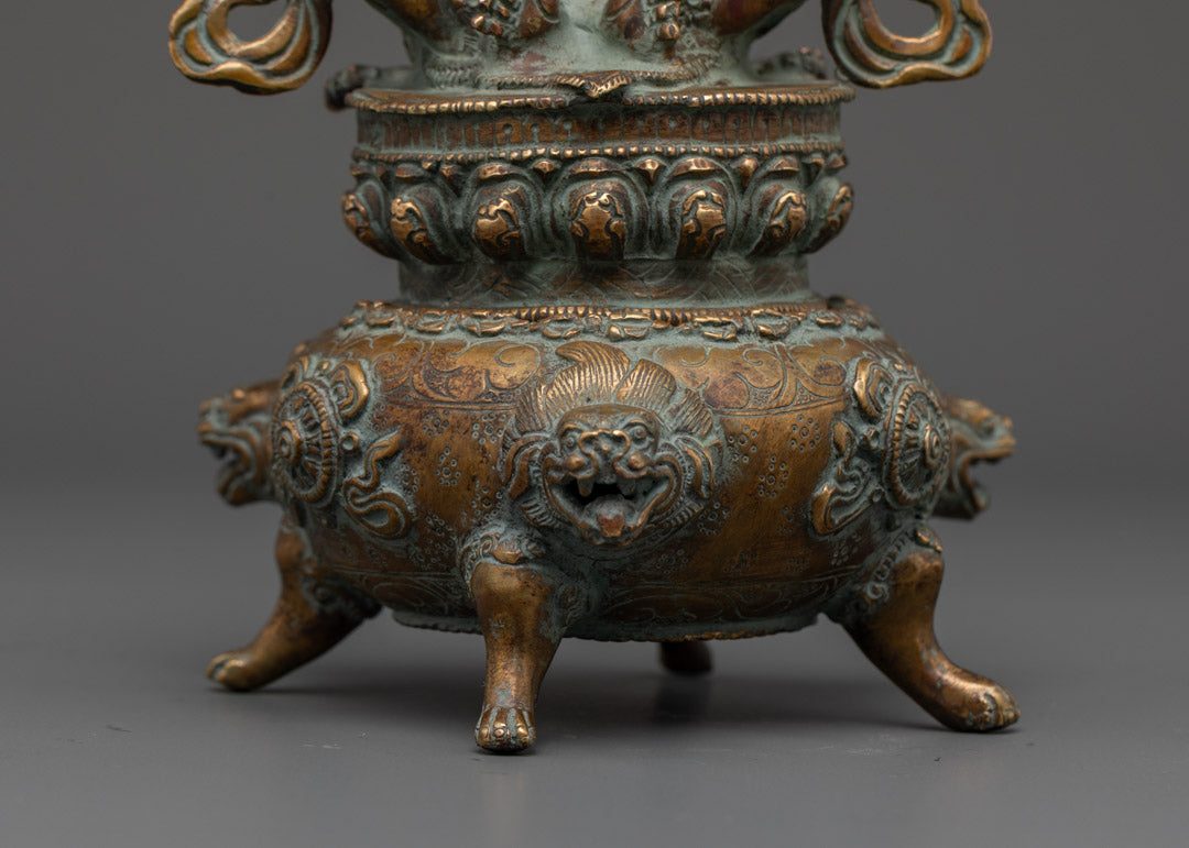 Sacred Vajradhaka Statue | Traditional Himalayan Artwork