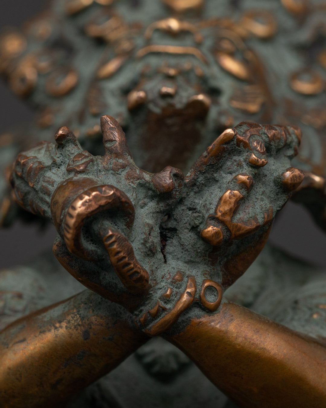 Sacred Vajradhaka Statue | Traditional Himalayan Artwork