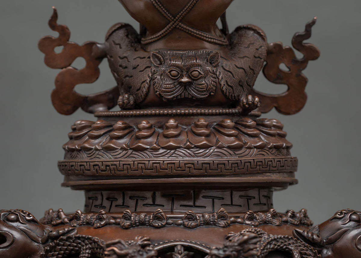 Oxidized Vajradaka Statue | The Wrathful Guardian of Purification