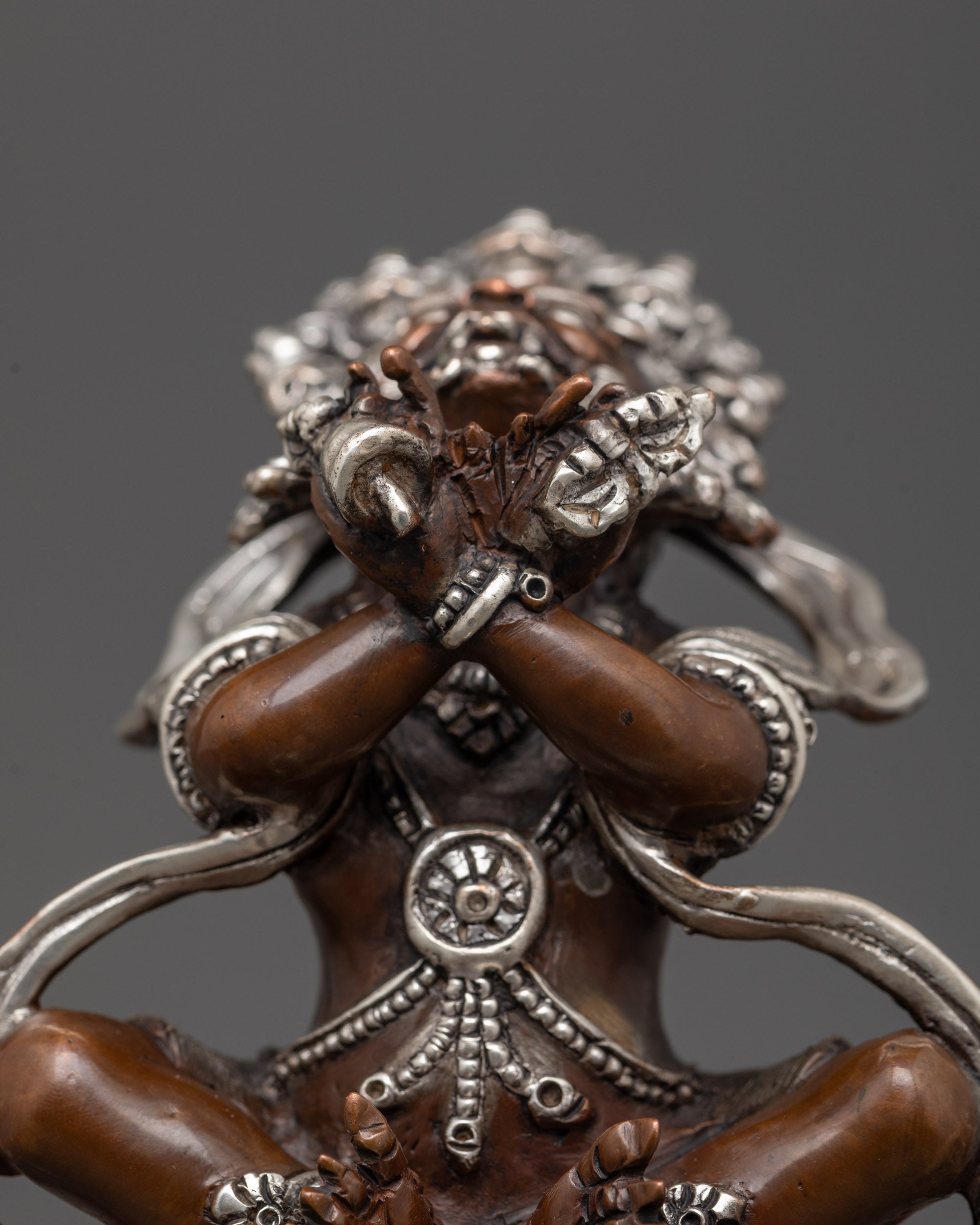 Handcrafted Buddhist Vajradhaka Statue | Oxidized Made