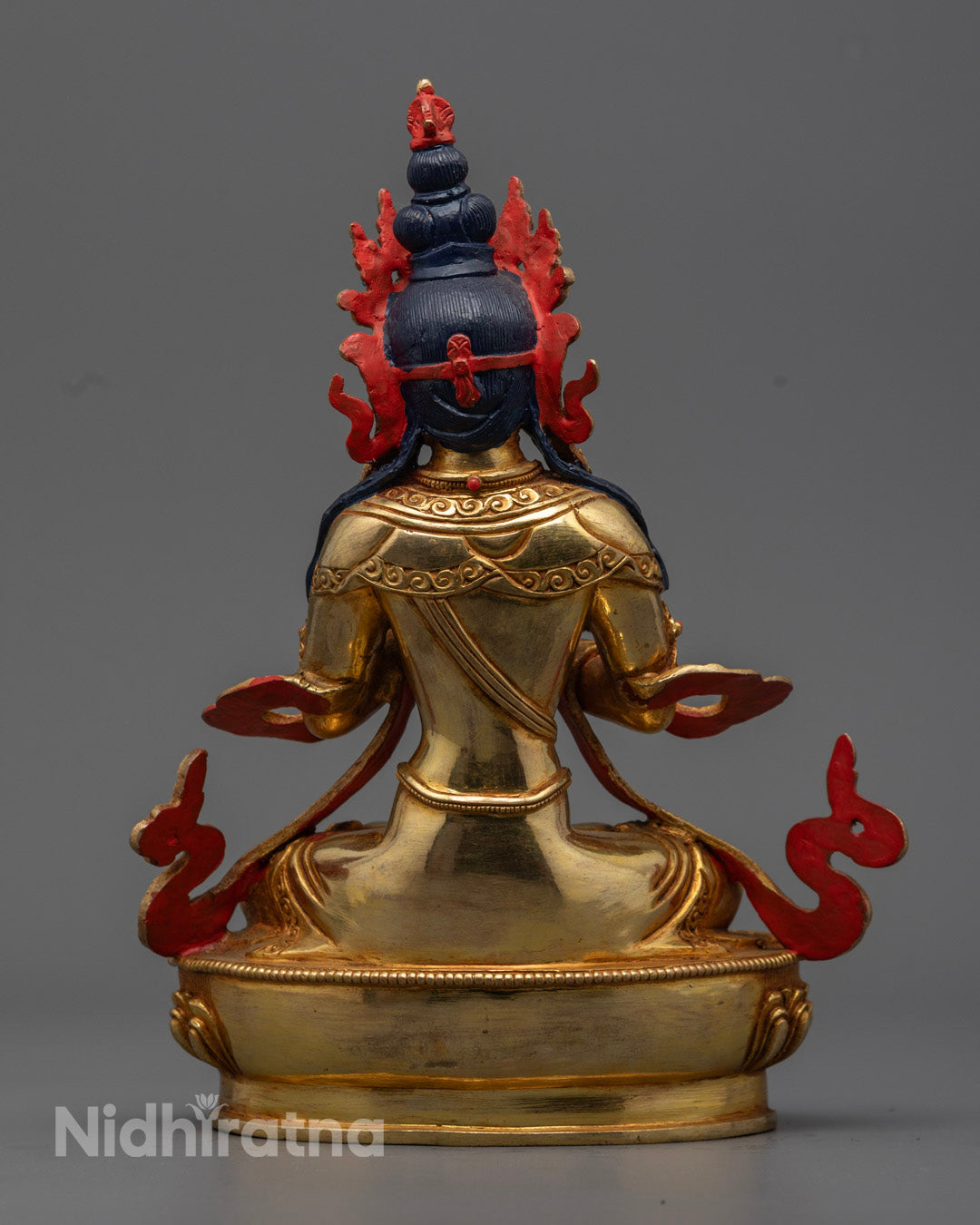 24K Gold Vajradhara Statue | Handcrafted Tibetan Buddha