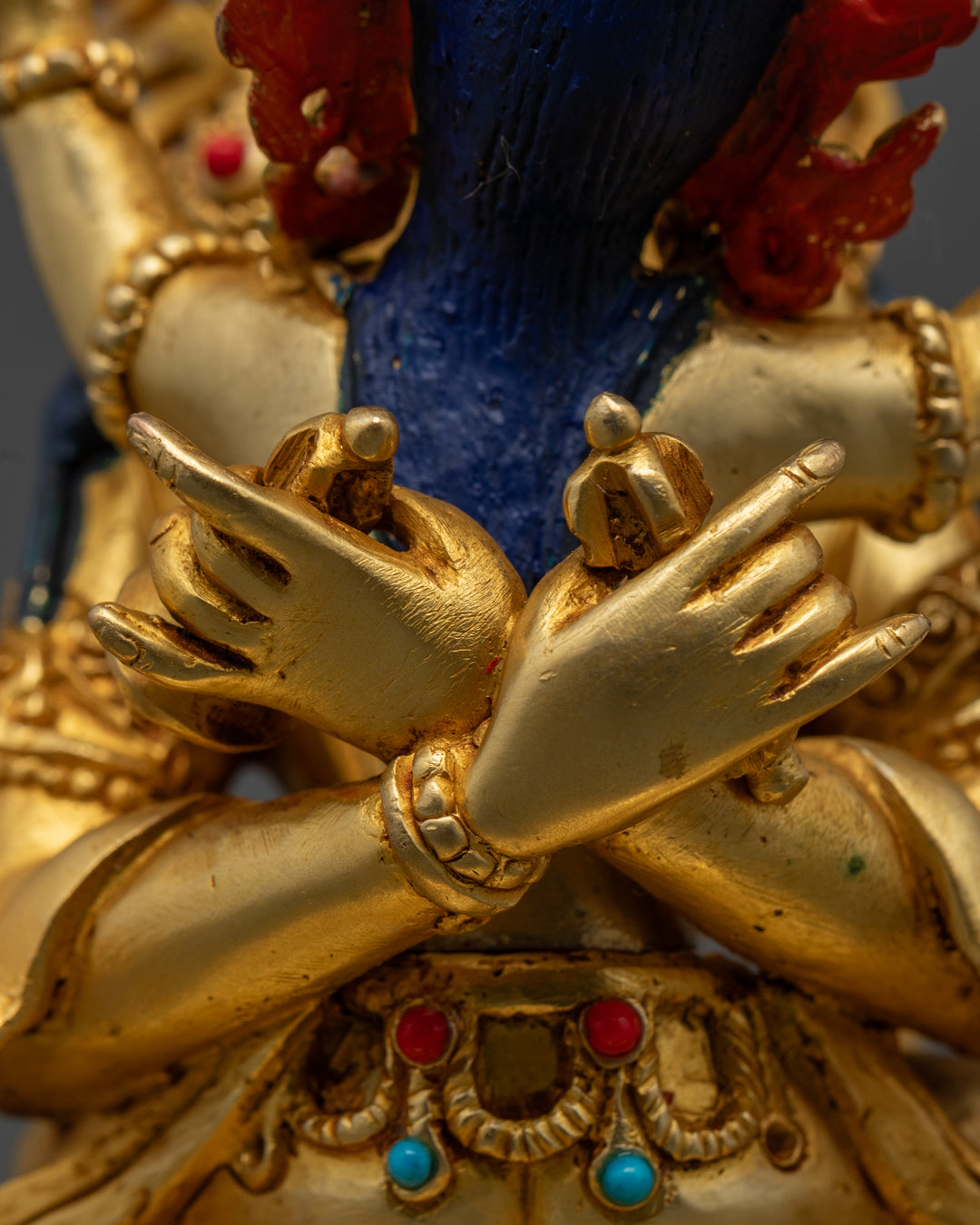 Vajradhara with Consort Statue | Exquisite Tantric Buddhist Sculpture