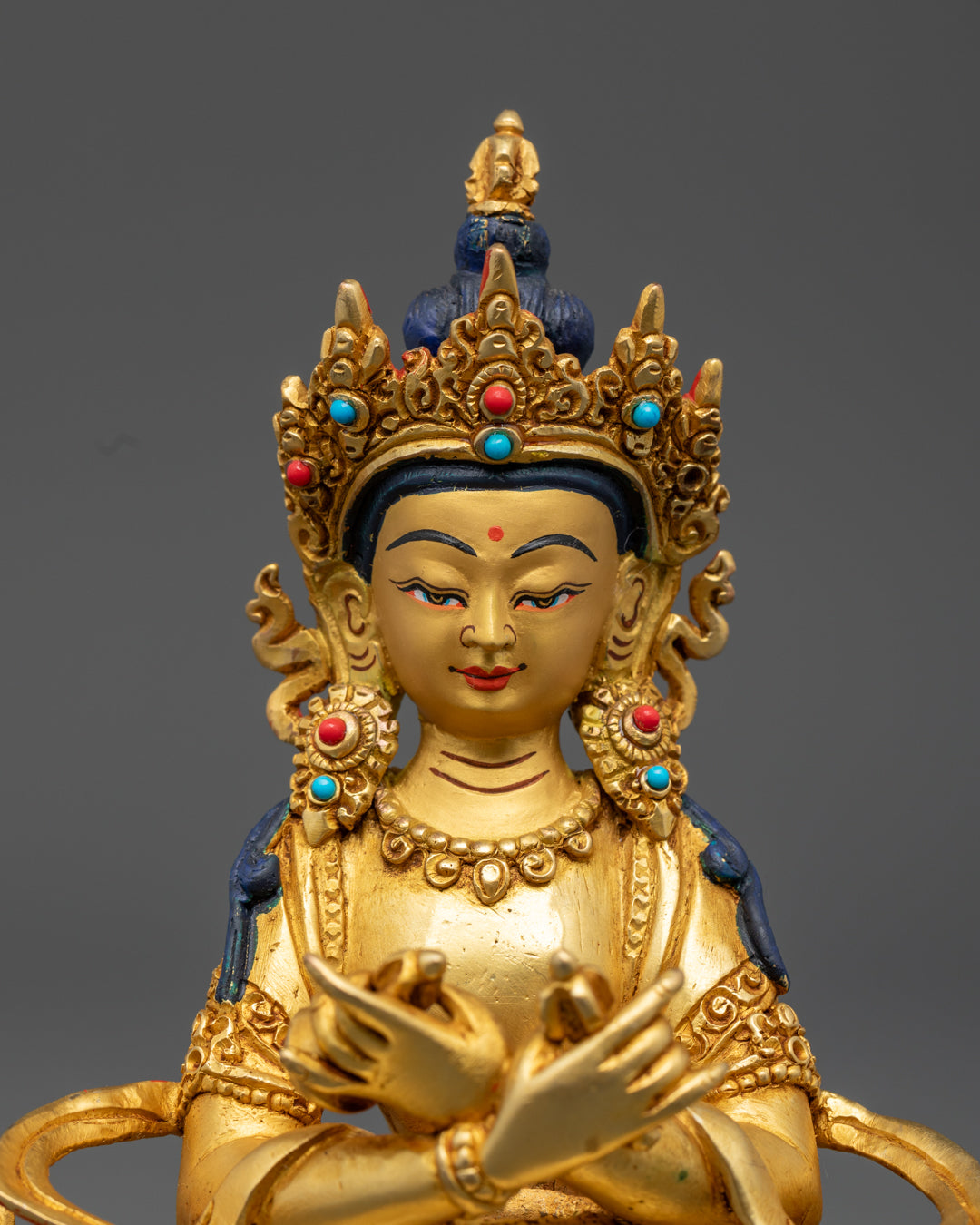 Vajradhara with Consort Statue | Exquisite Tantric Buddhist Sculpture
