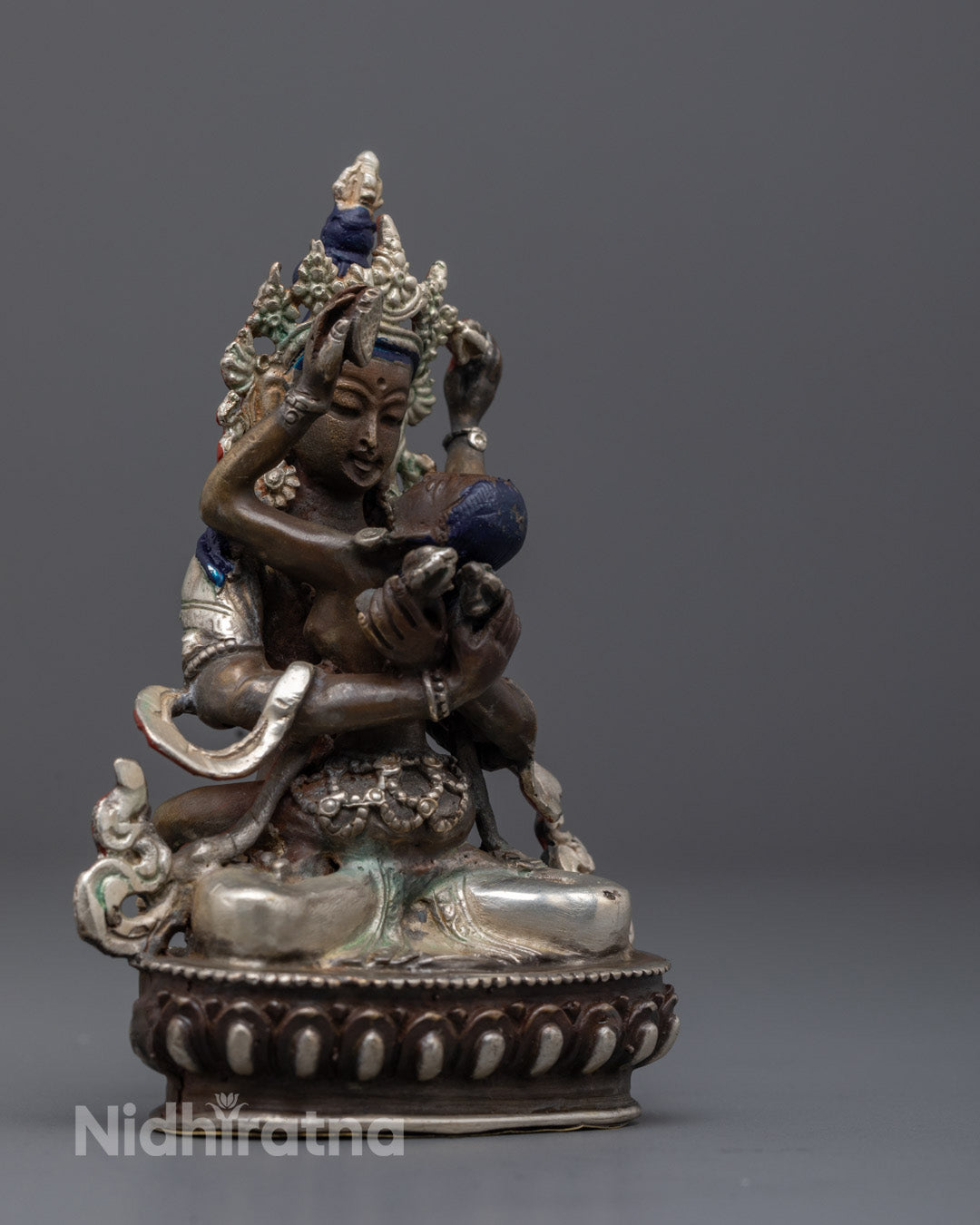 Machine-Made Vajradhara with Consort Statue for Sale