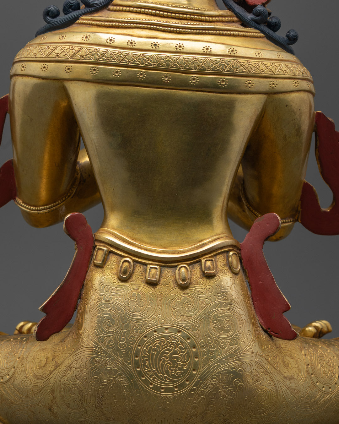 Vajradhara Statue | Stunning 24K Gold Copper Sculpture