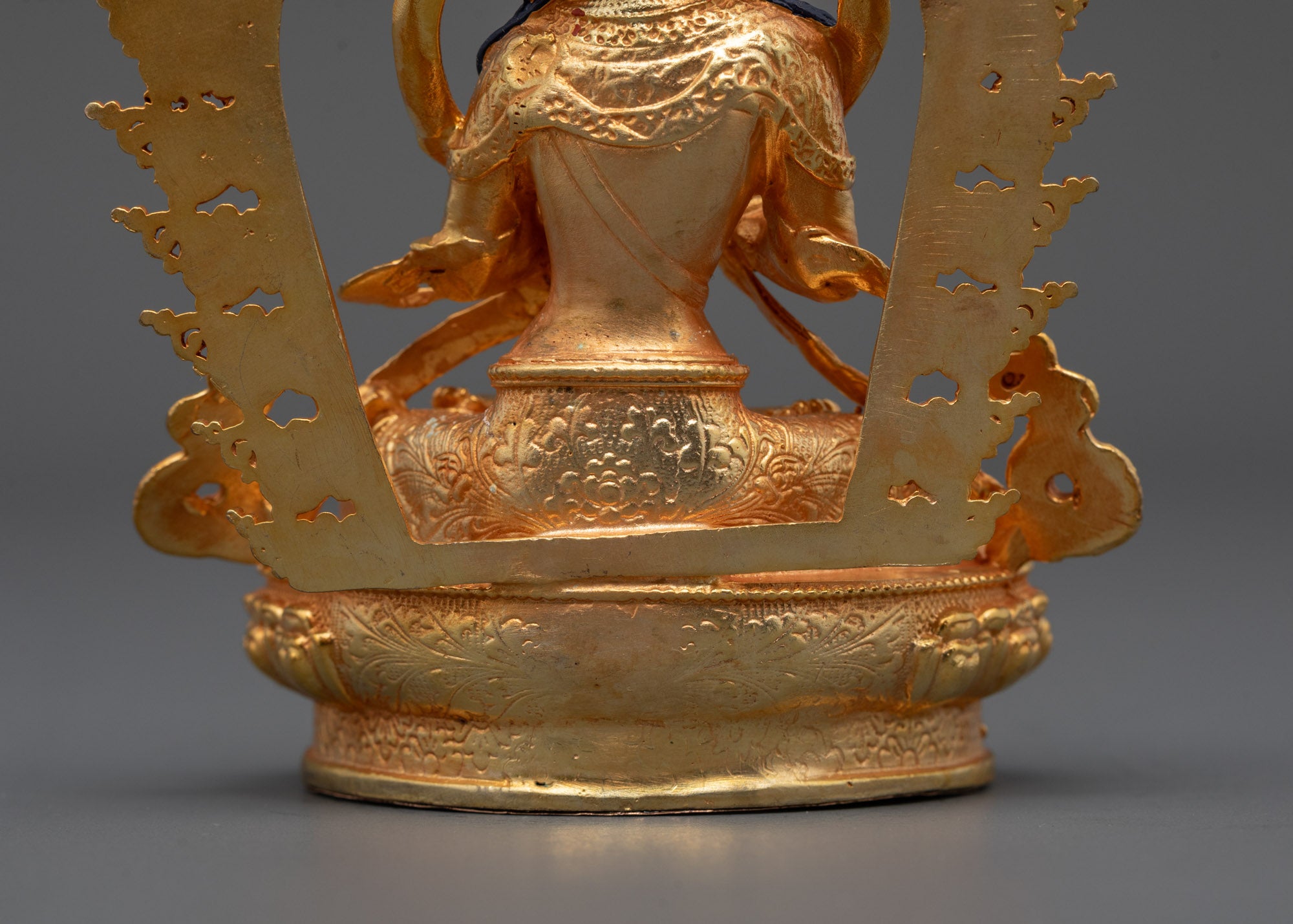 Authentic Machine-Made Vajradhara Statue with 24k Gold Finish