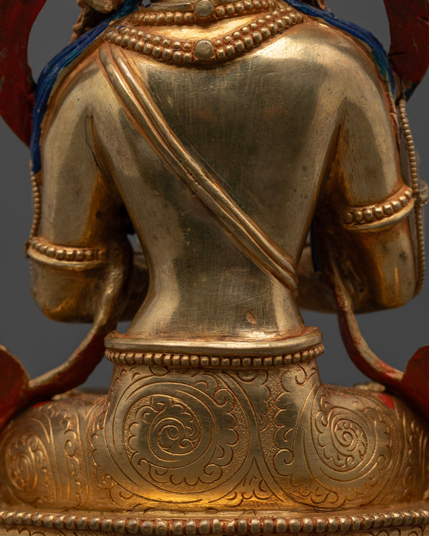Crystal Primordial Buddha Vajradhara Statue