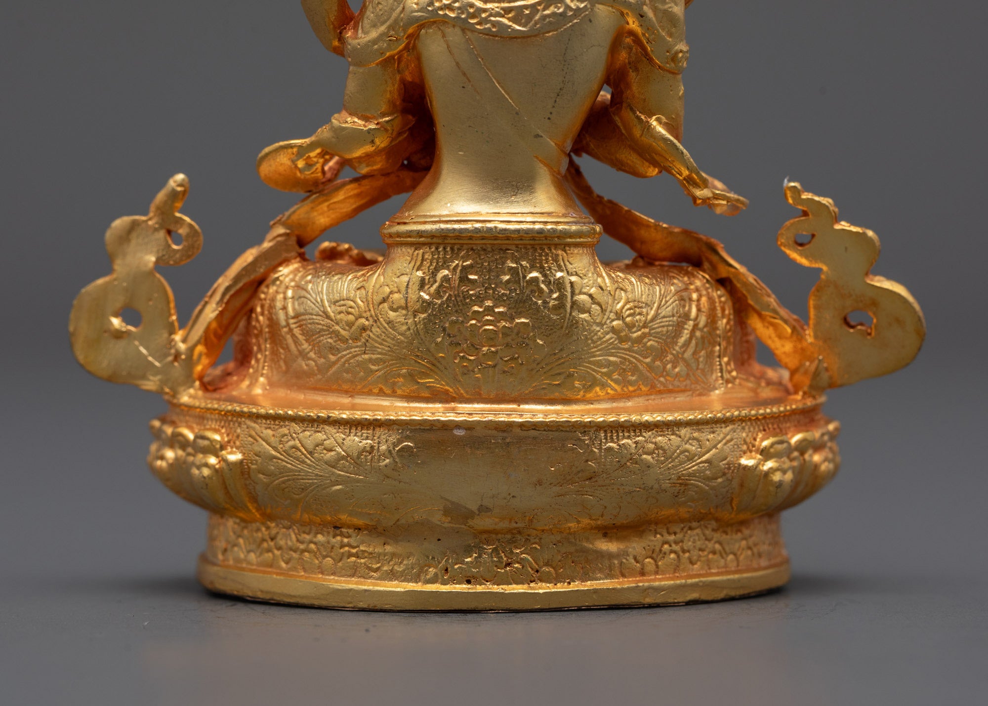 Machine-Made Vajradhara Statue | 24k Gold-Plated Copper Sculpture