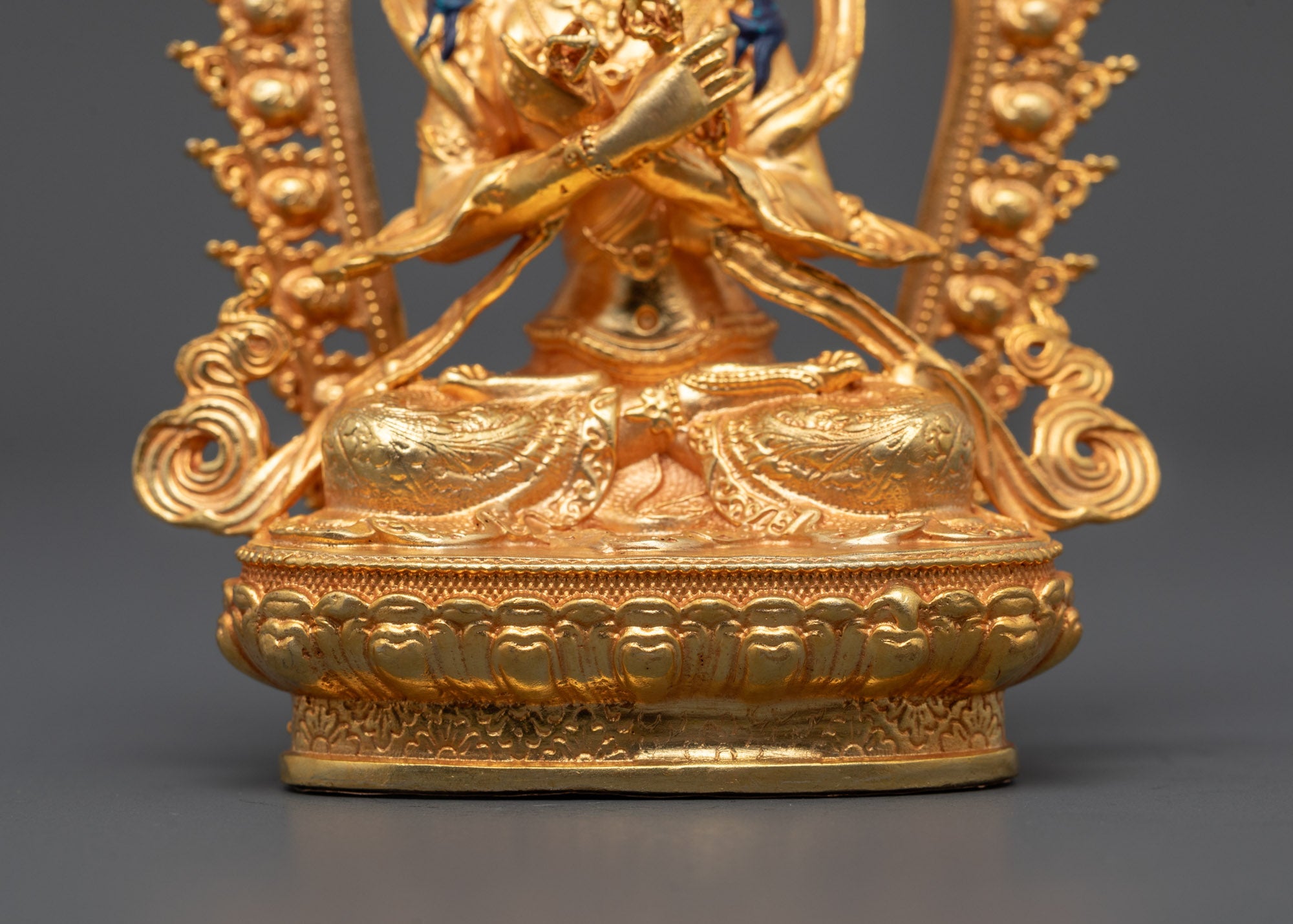 Authentic Machine-Made Vajradhara Statue with 24k Gold Finish
