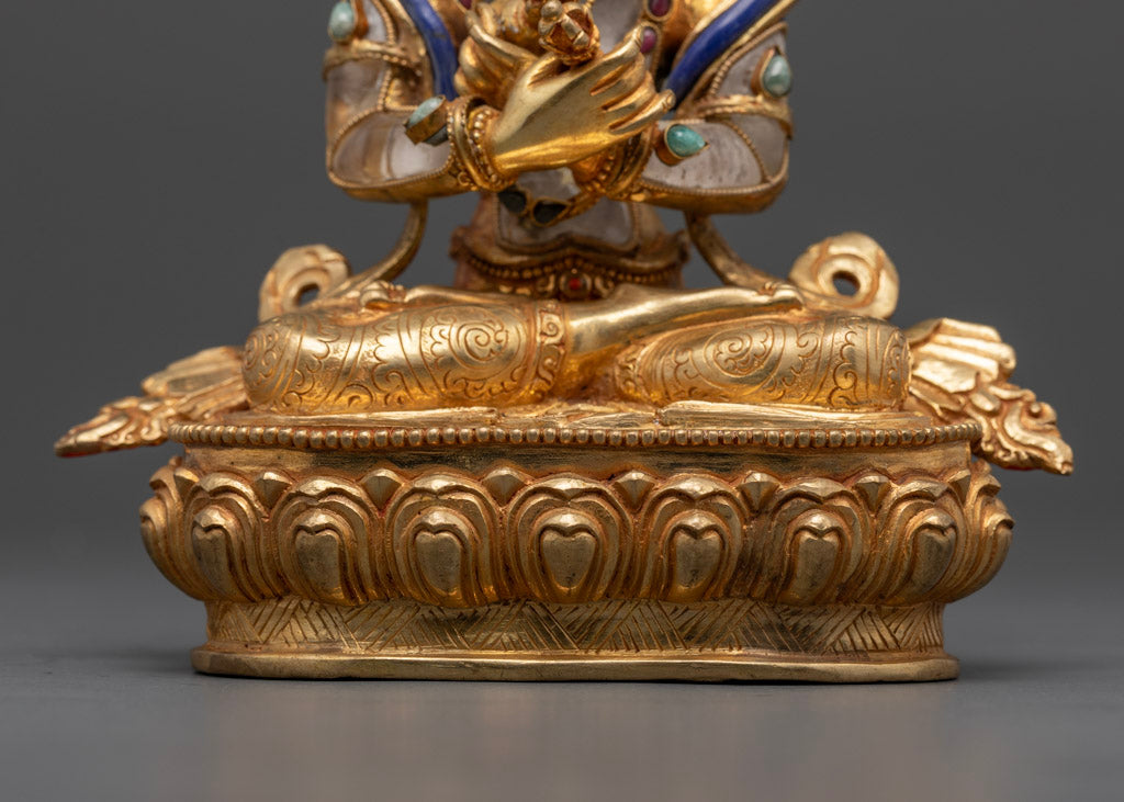 Crystal Primordial Buddha Vajradhara Statue