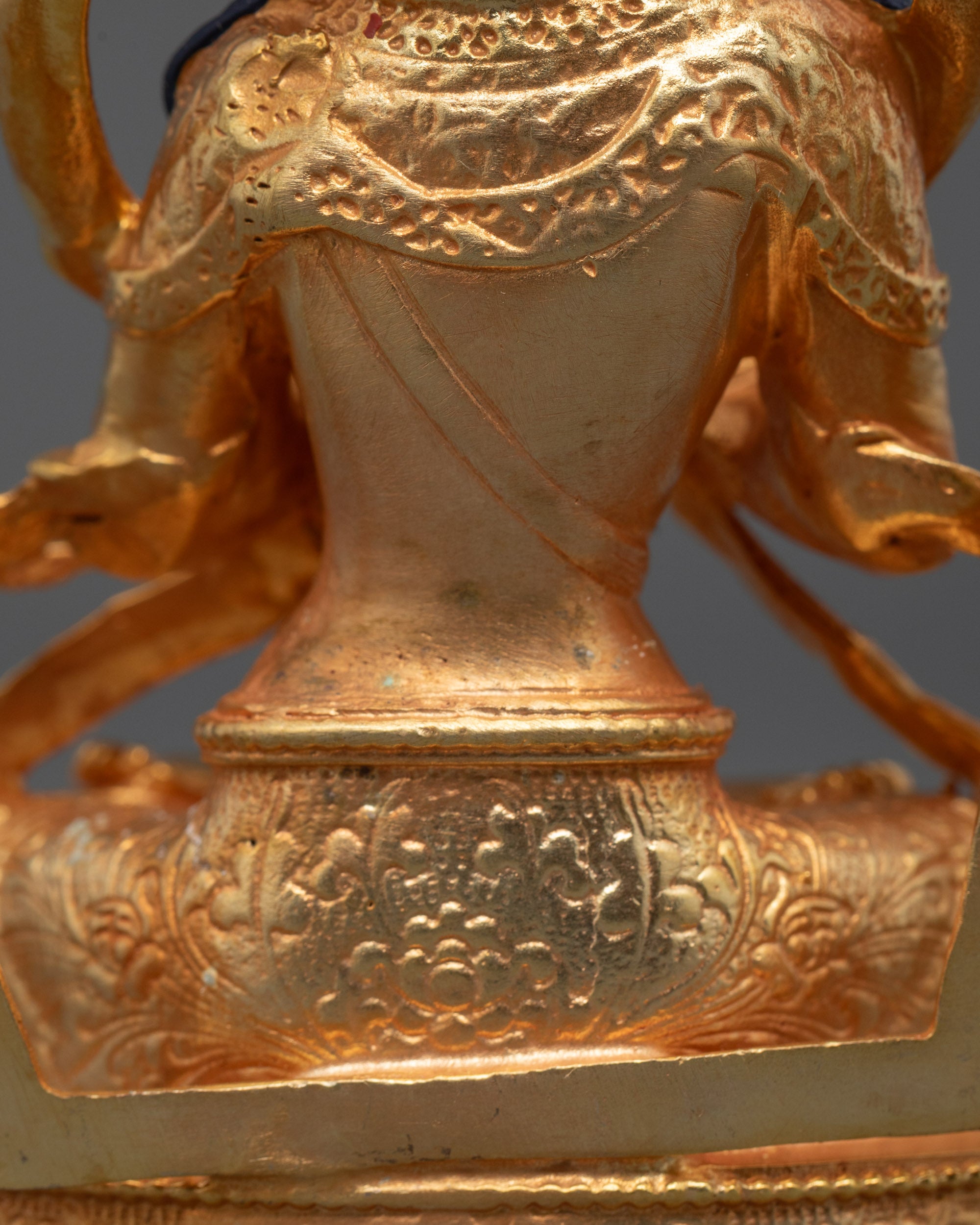 Authentic Machine-Made Vajradhara Statue with 24k Gold Finish