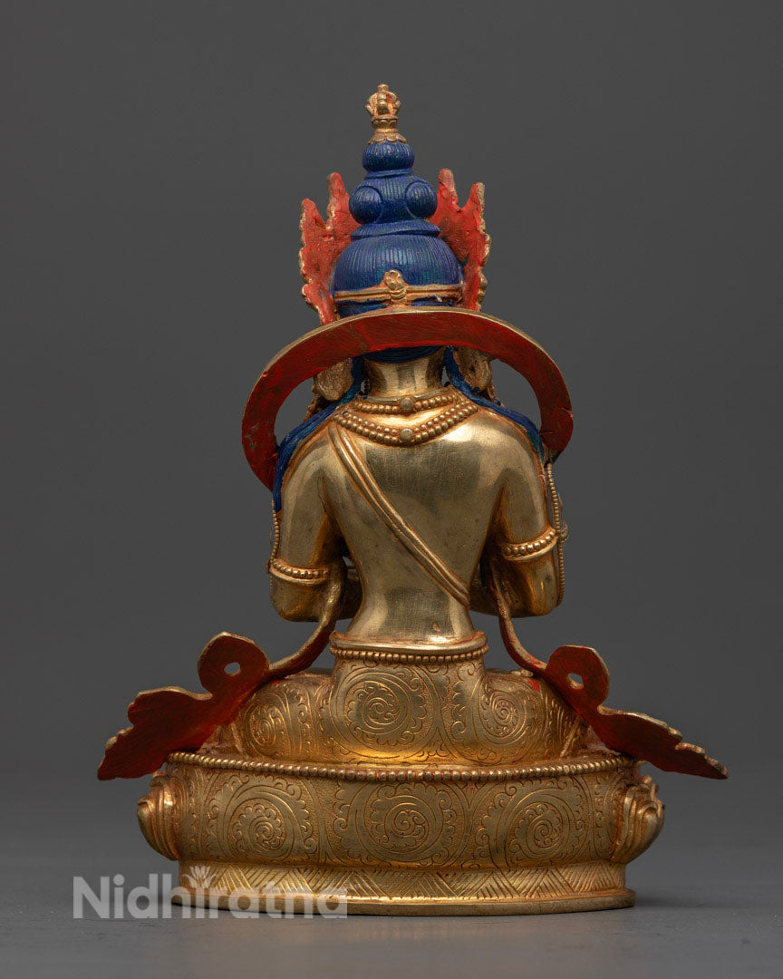 Crystal Primordial Buddha Vajradhara Statue