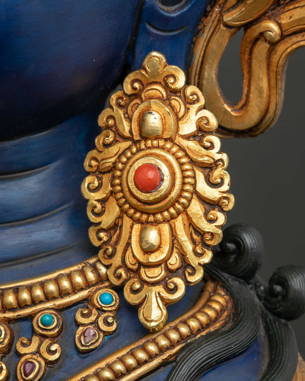 Exquisite Vajradhara Statue | Colorful Tibetan Buddhist Artwork