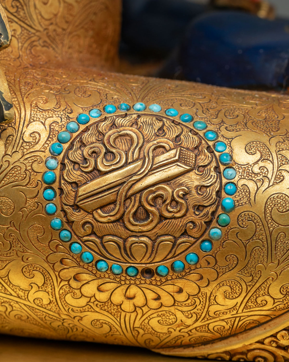 Exquisite Vajradhara Statue | Colorful Tibetan Buddhist Artwork