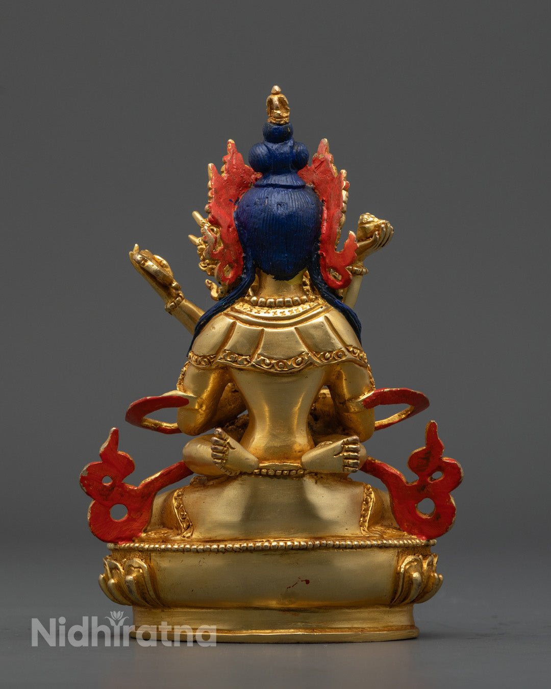 Vajradhara with Consort Statue | Exquisite Tantric Buddhist Sculpture