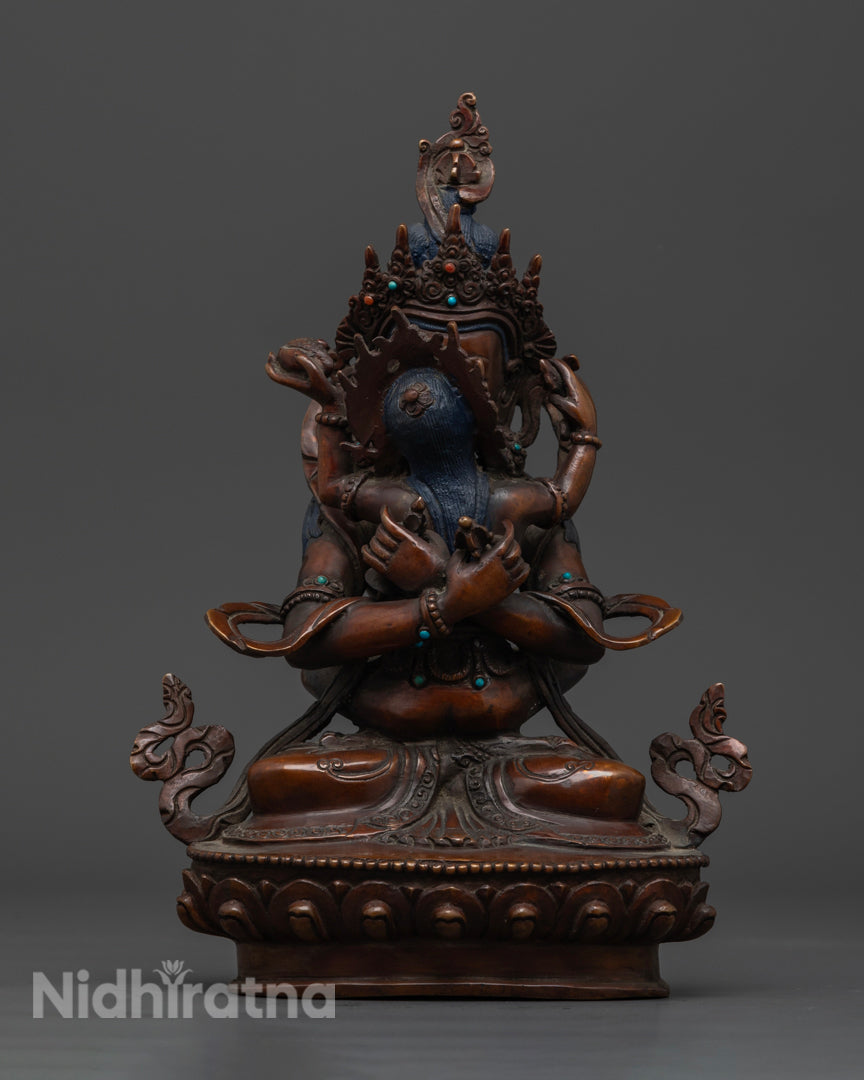 Vajradhara Statue: Exquisite Tibetan Buddhist Art