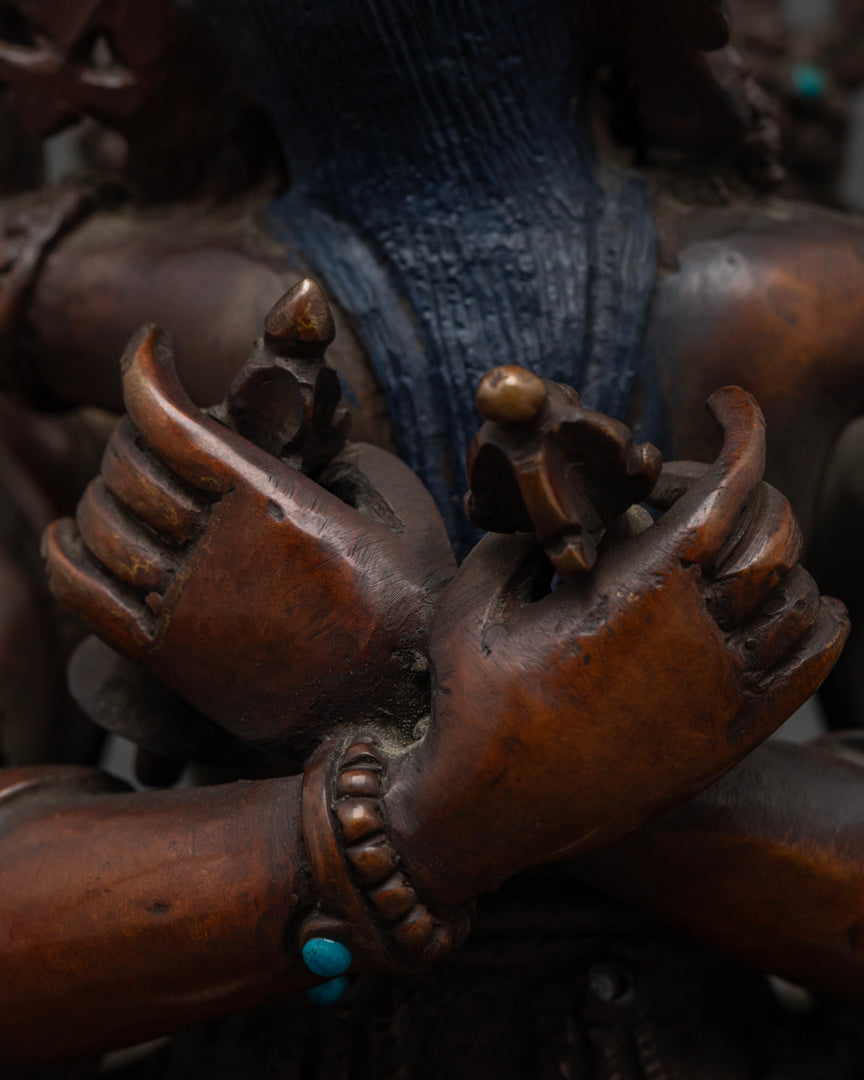 Vajradhara Statue: Exquisite Tibetan Buddhist Art