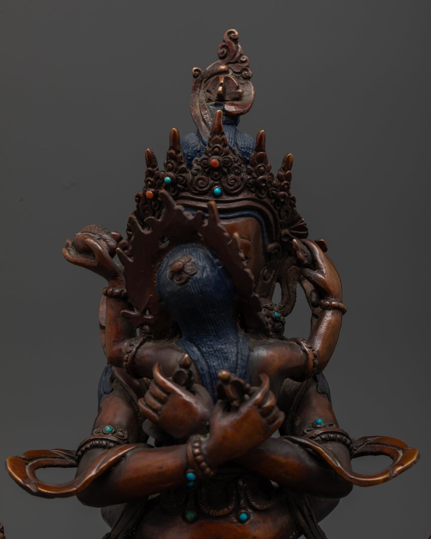 Vajradhara Statue: Exquisite Tibetan Buddhist Art