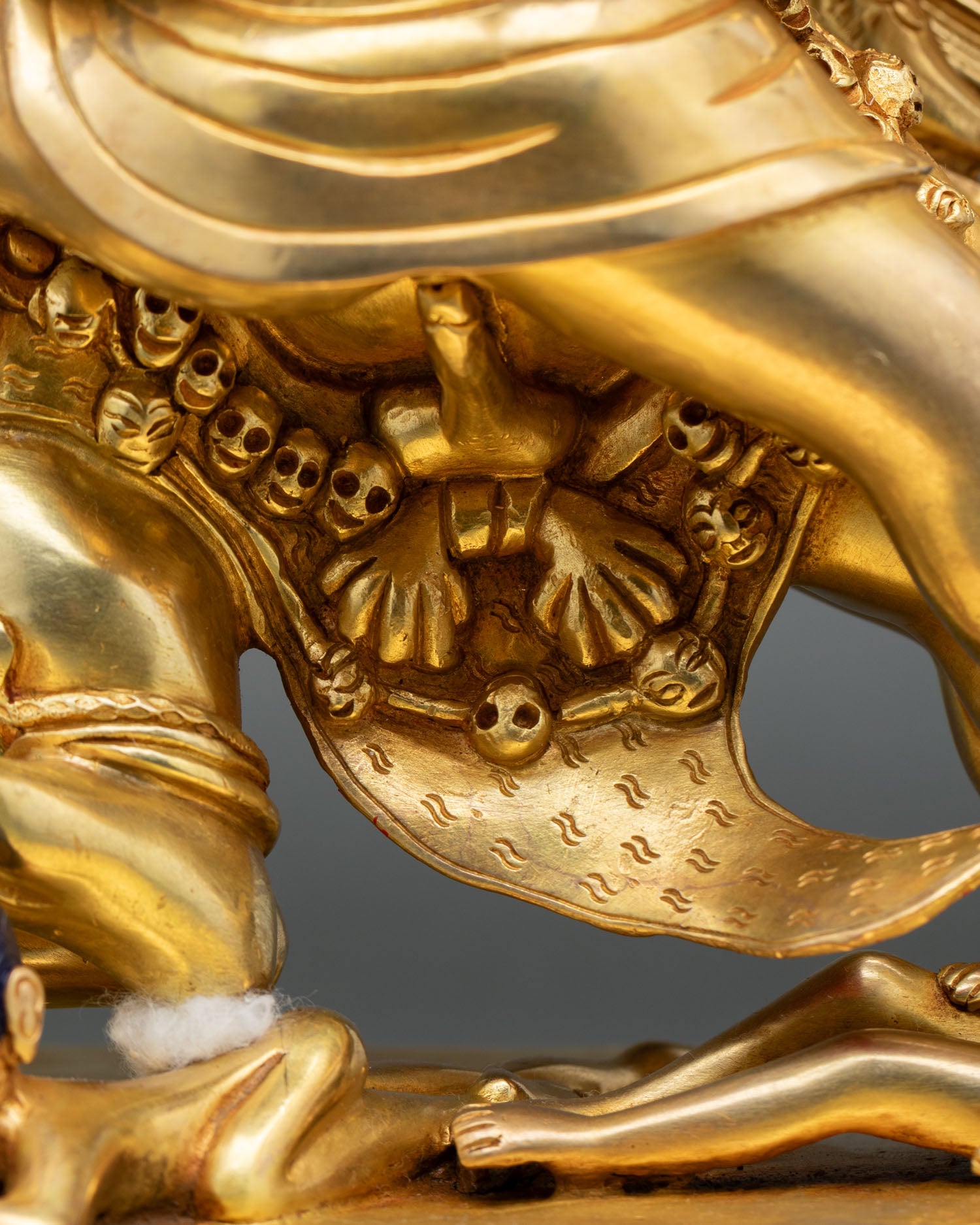 24K Gold Vajrakilaya Statue | Himalayan Buddhist Sculpture
