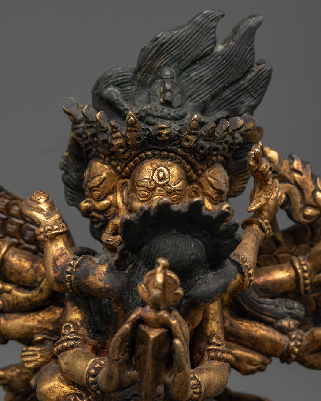 Vajrakilaya Yidam Statue | Buddhist Wrathful Deity