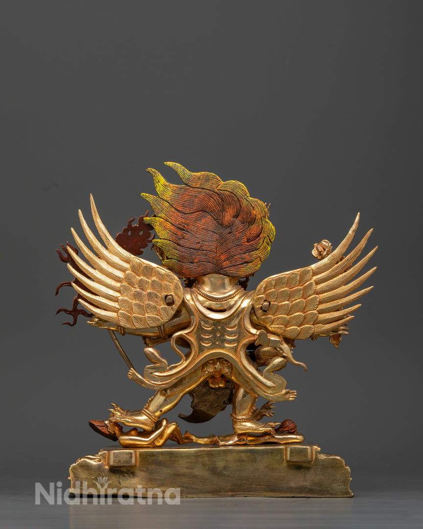 Vajrakilaya Statue with Consort: Sacred Buddhist Art for Protection