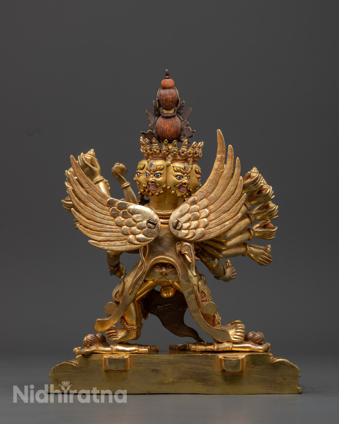 Authentic Hevajra Yab - Yum Fierce Protective Statue | Handcrafted In Nepal