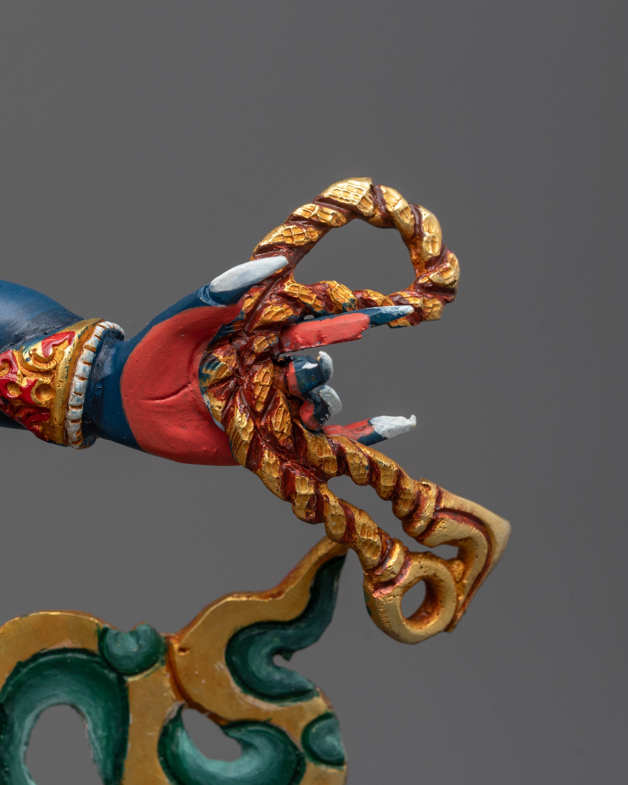 Nepalese Four-Armed Vajrapani Sculpture | Spiritual Power Deity