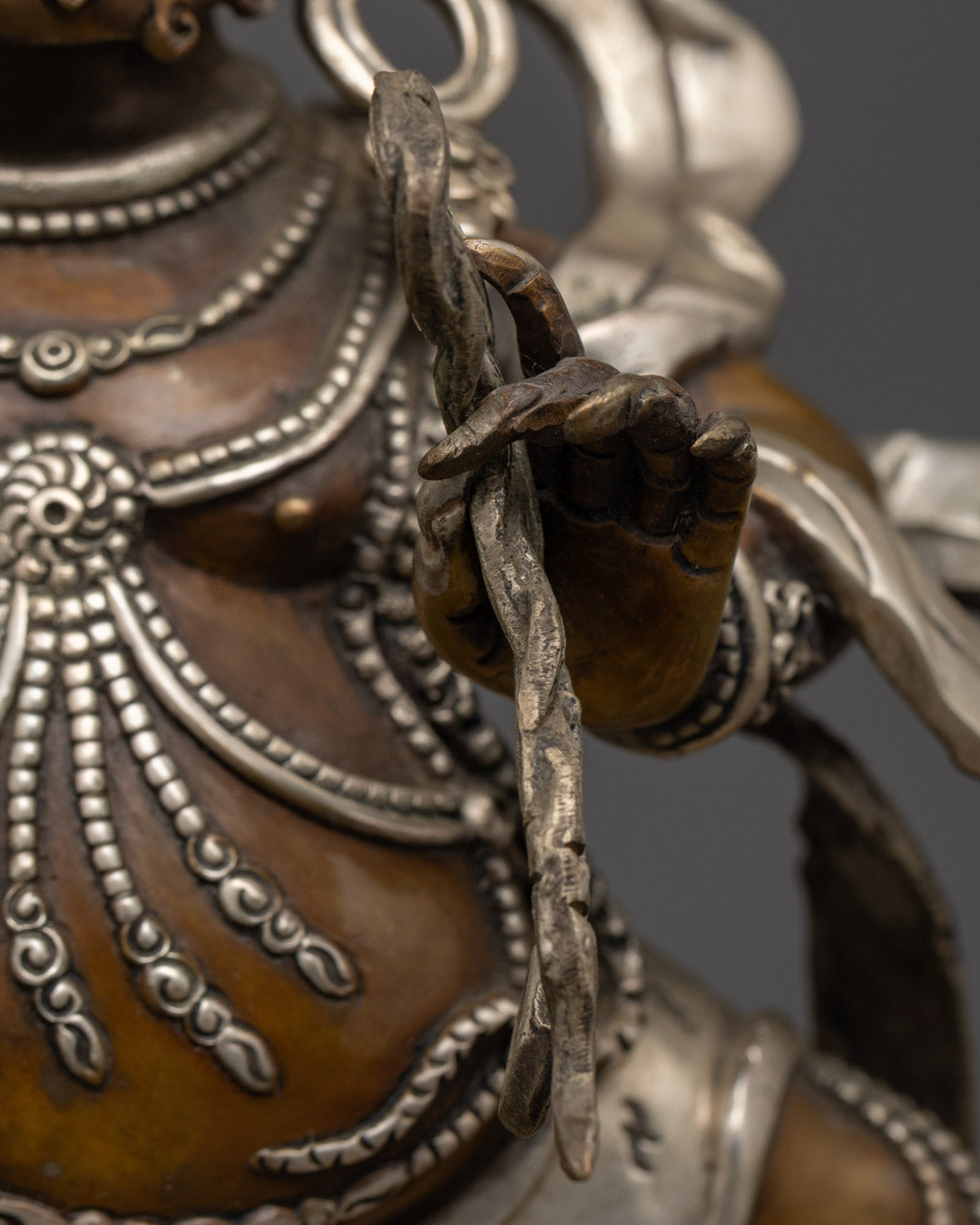 Vajrapani Oxidized Copper Statue | Traditional Himalayan Artwork