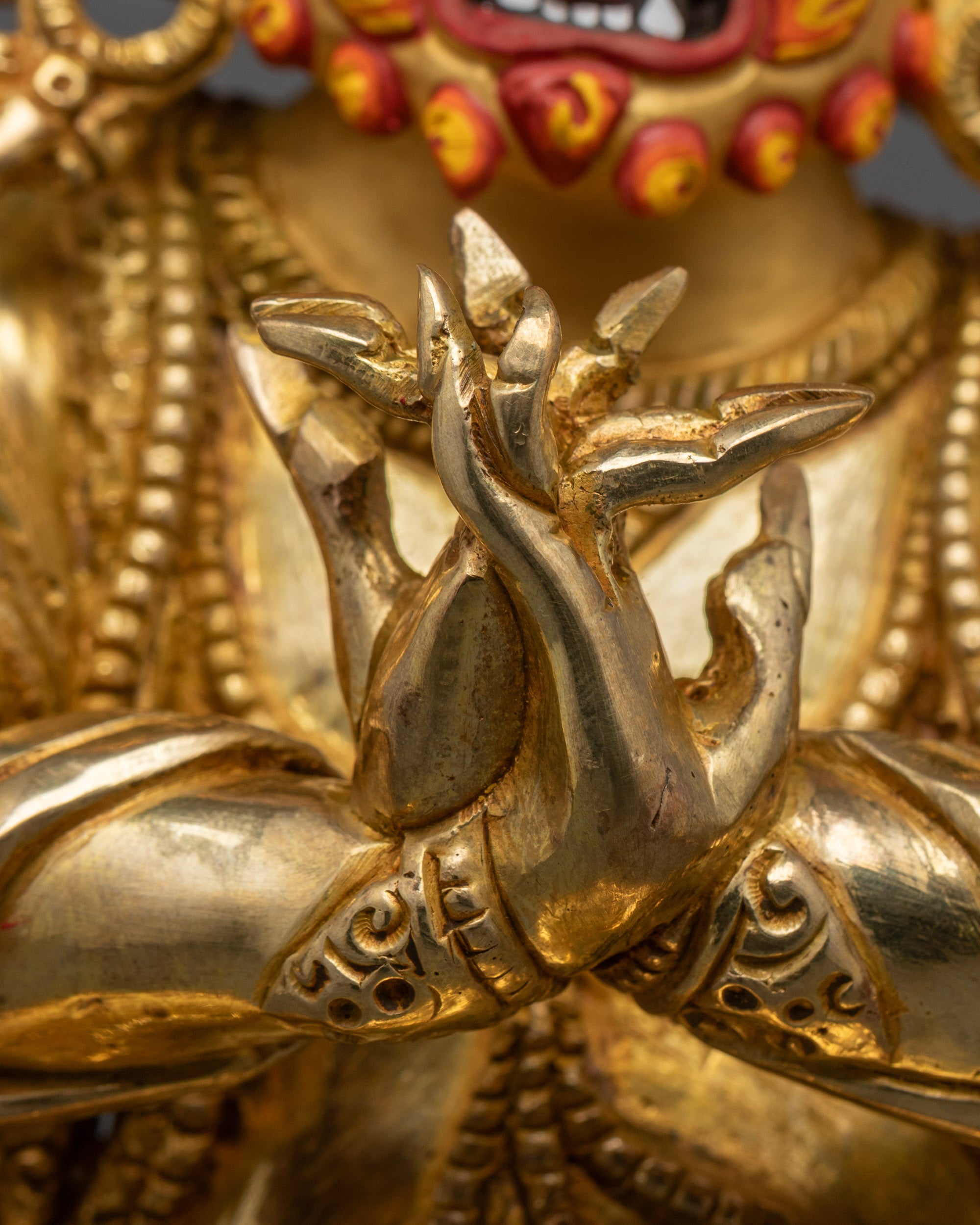Himalayan Vajrapani Four-Armed Statue | Traditional Protector Figure